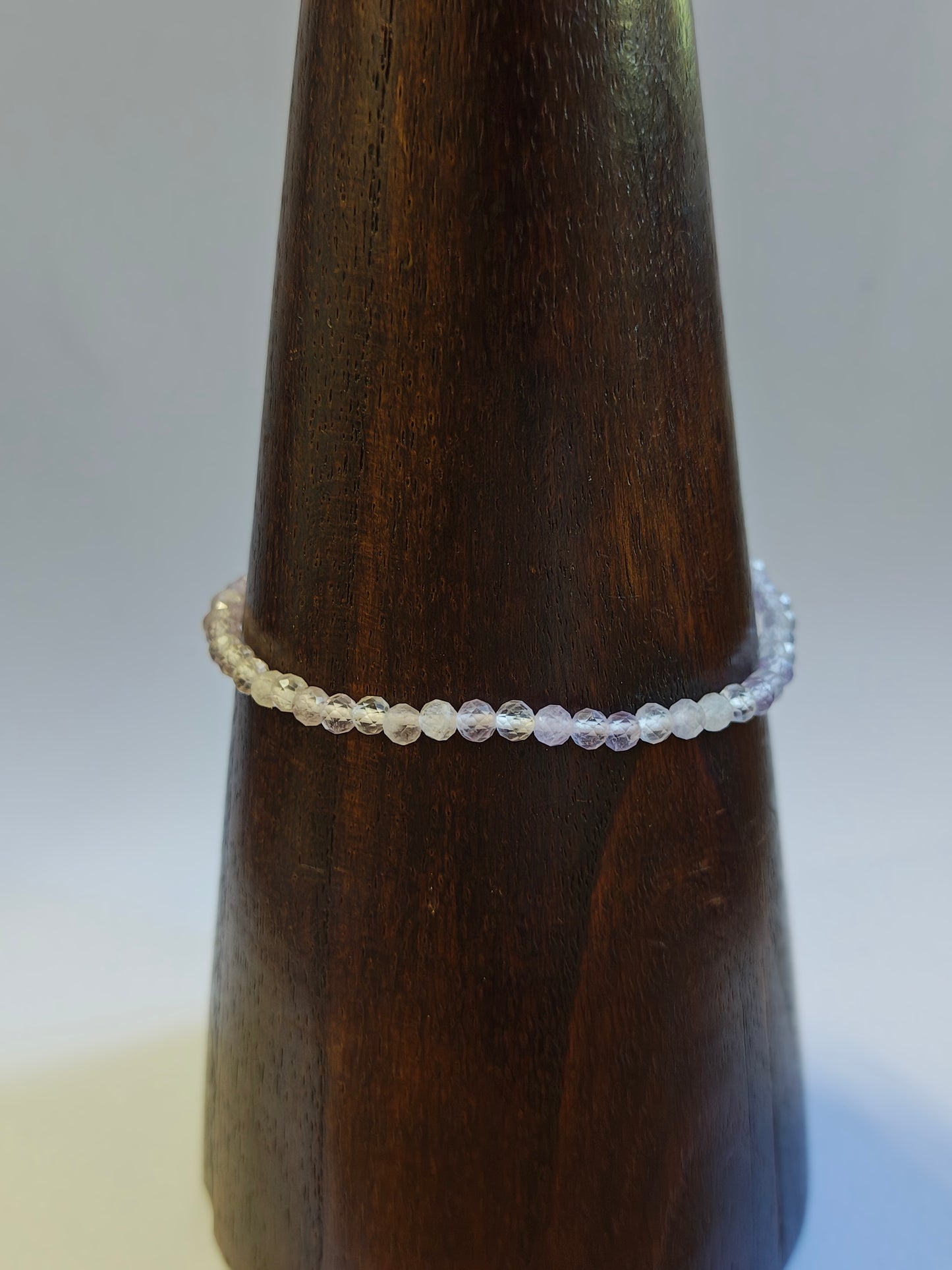 3mm Lavender Jade Faceted Bracelet
