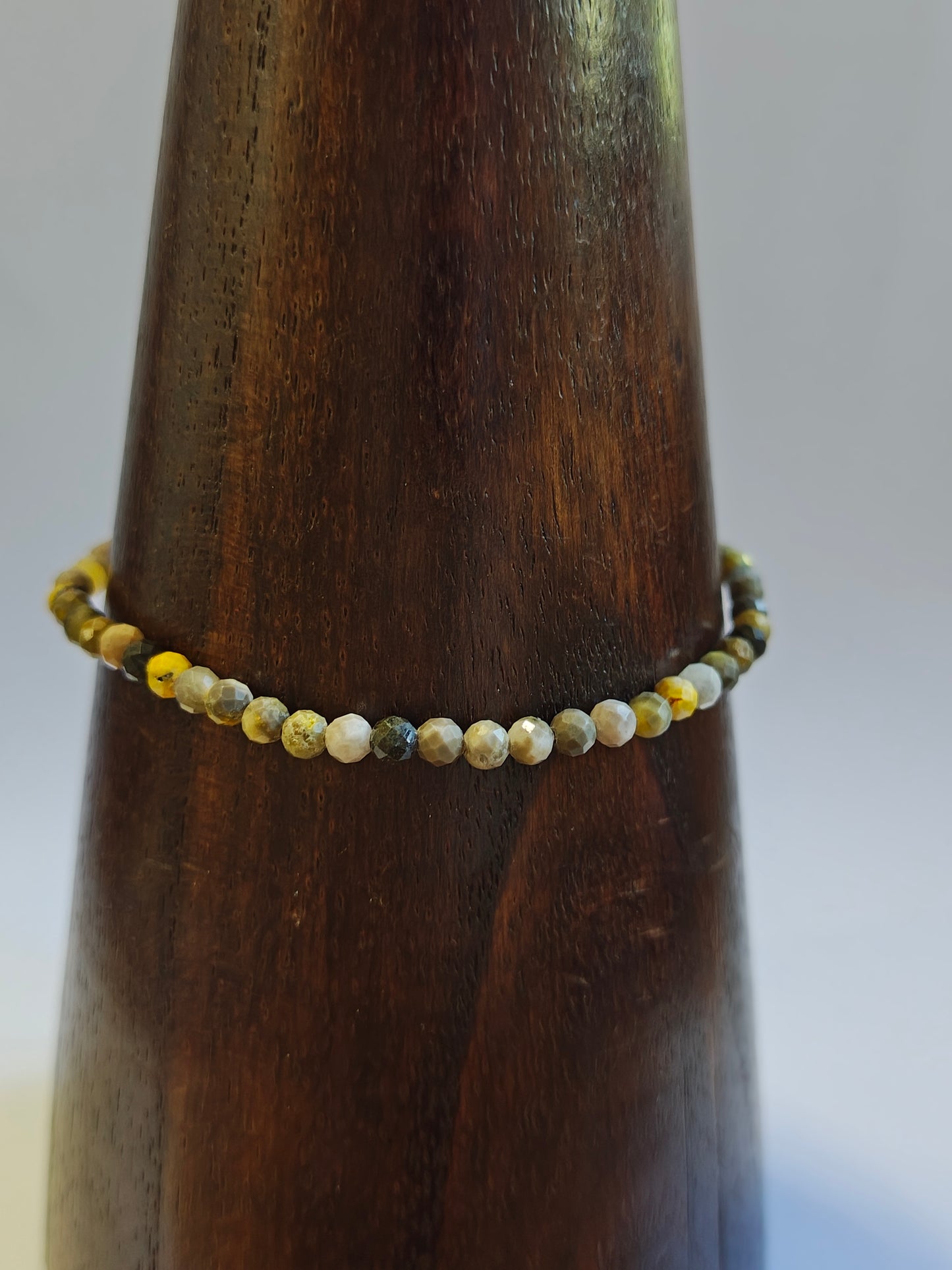 3mm Bumblebee Jasper Faceted Bracelet
