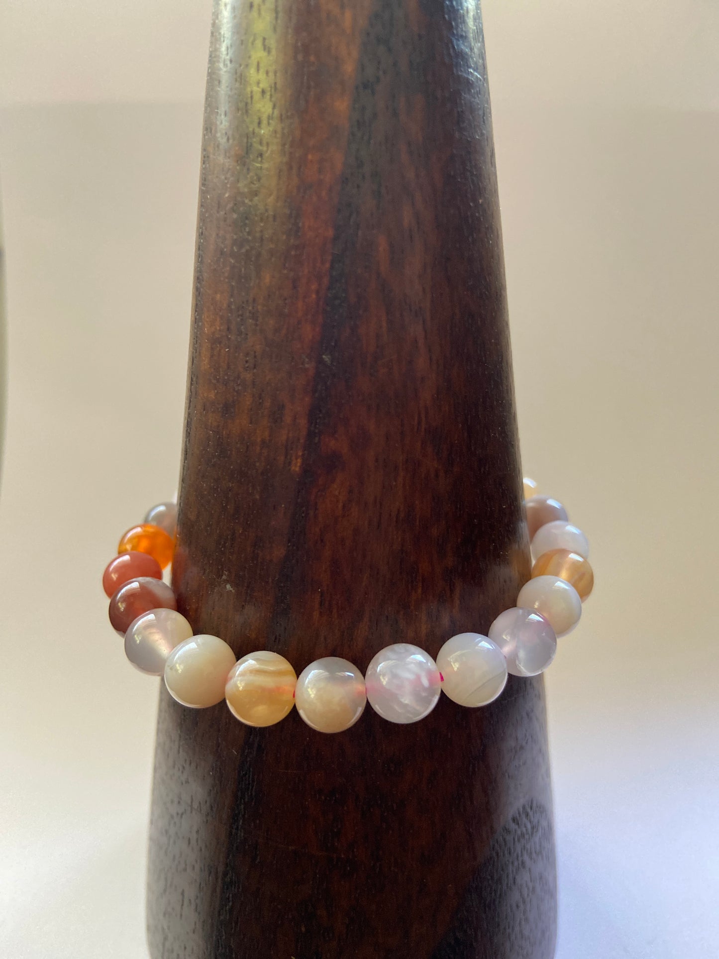 Pink Botswana Agate Bracelet (8mm)