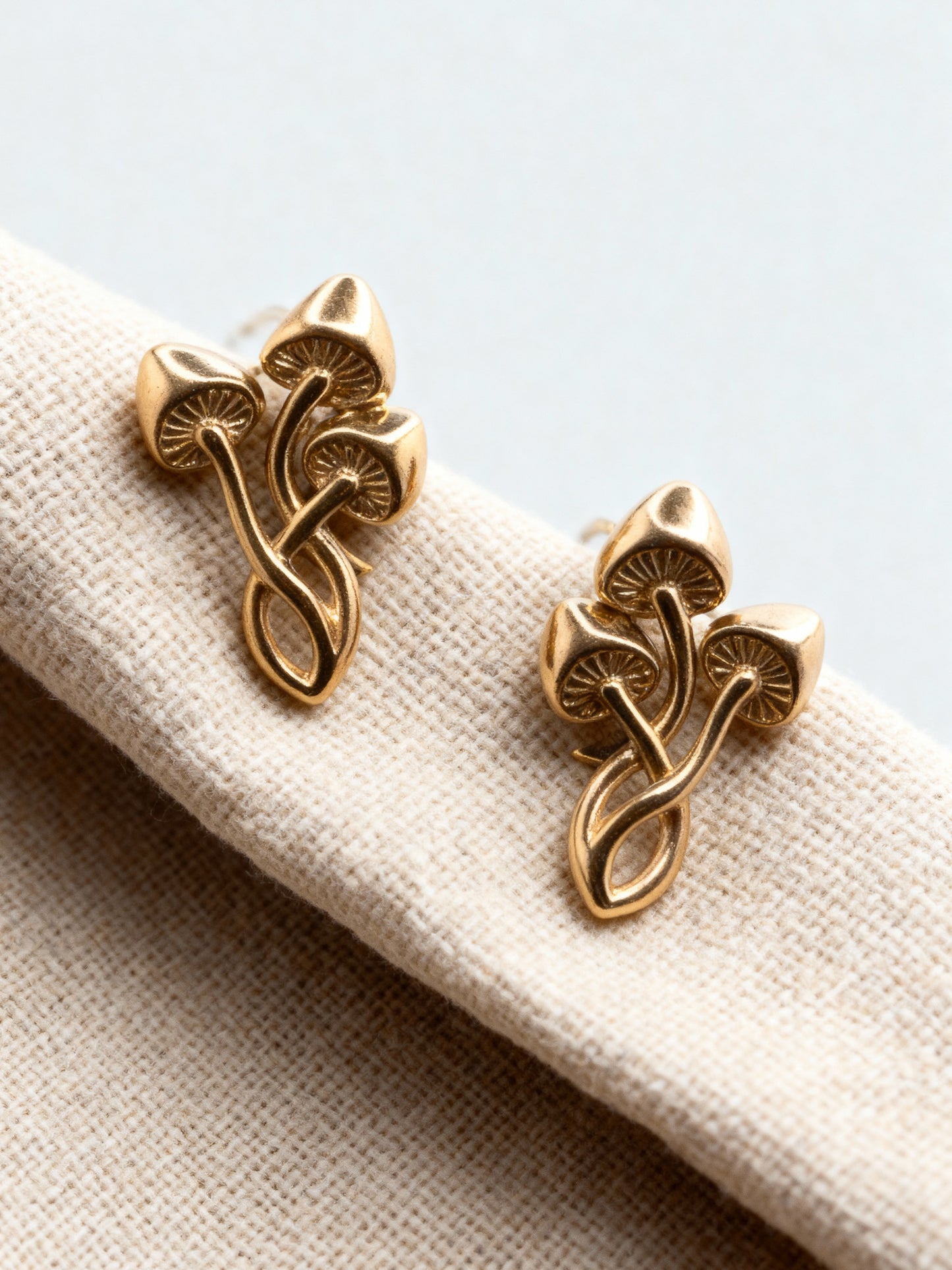 3 Mushroom Post Earrings