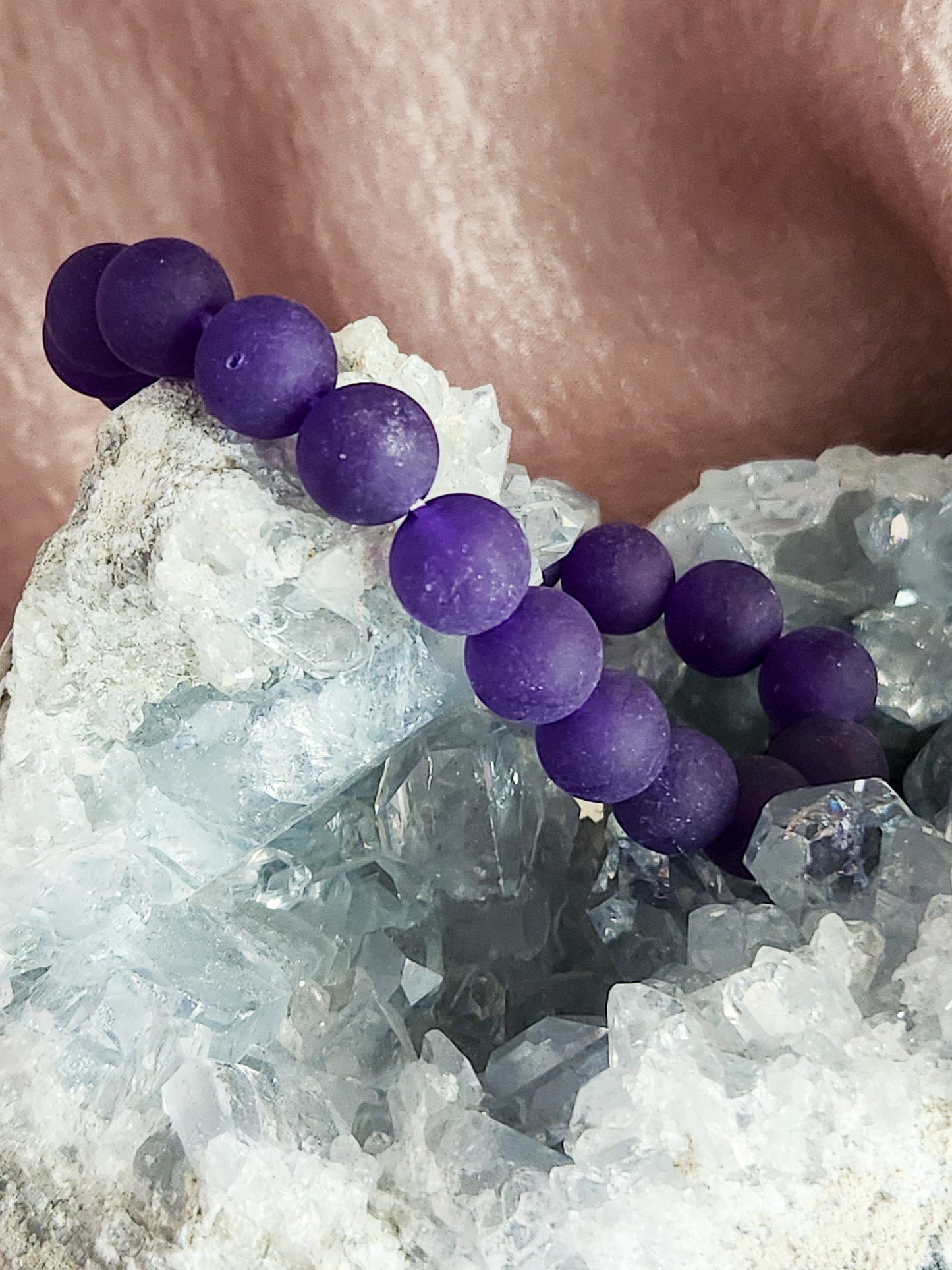 Matte Crystals Bracelet (10mm)