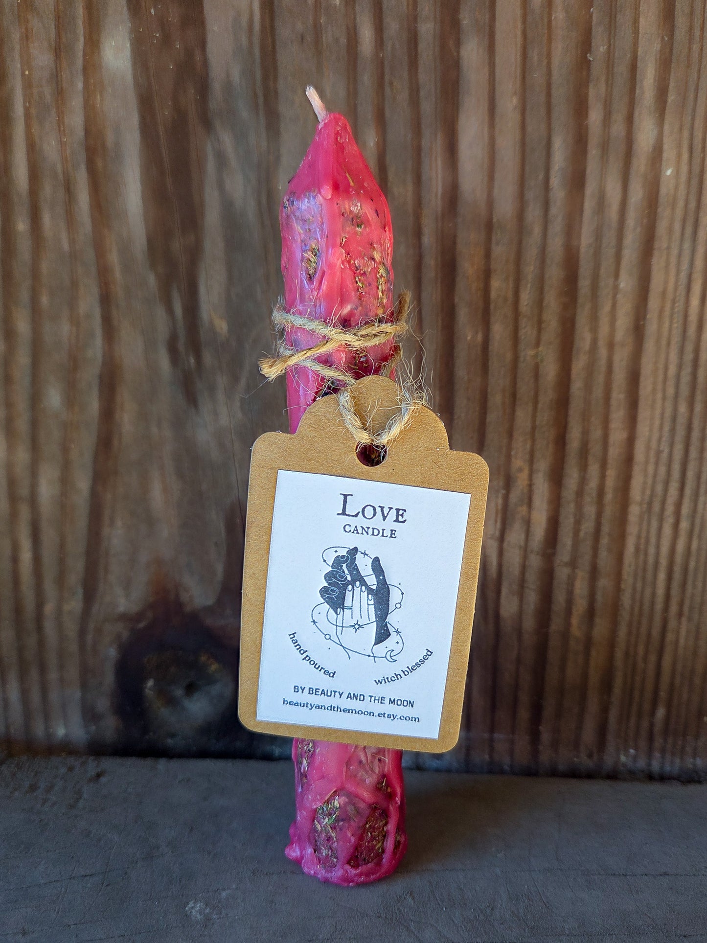 Annointed Love Single Taper Candle