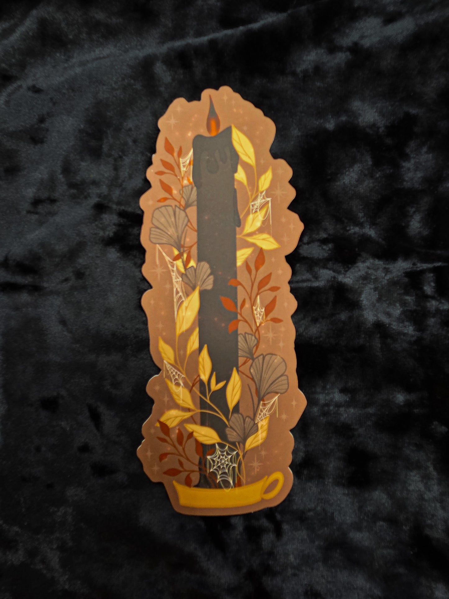 Black Flame Candle Bookmark