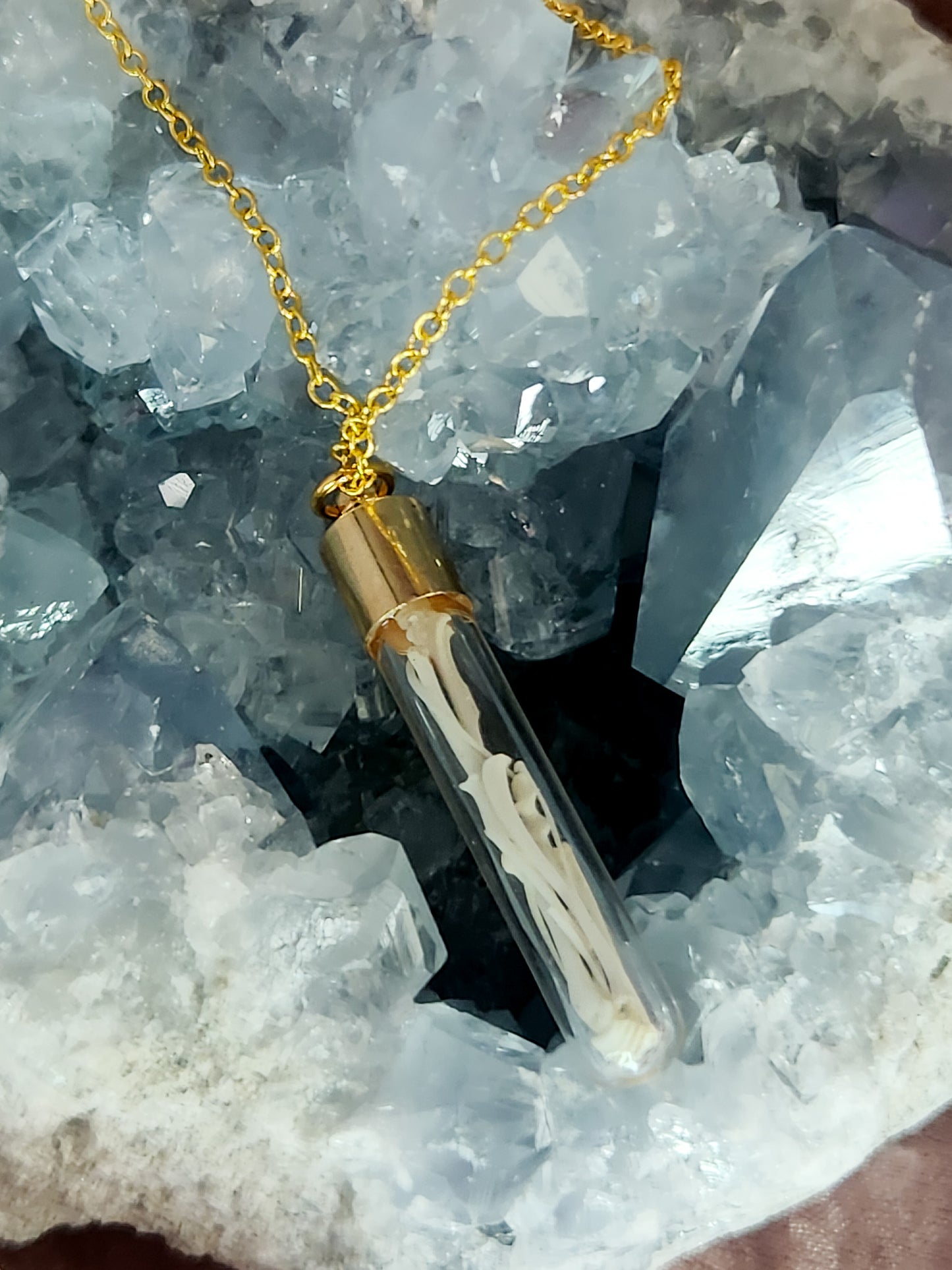 Bone Vial Necklace