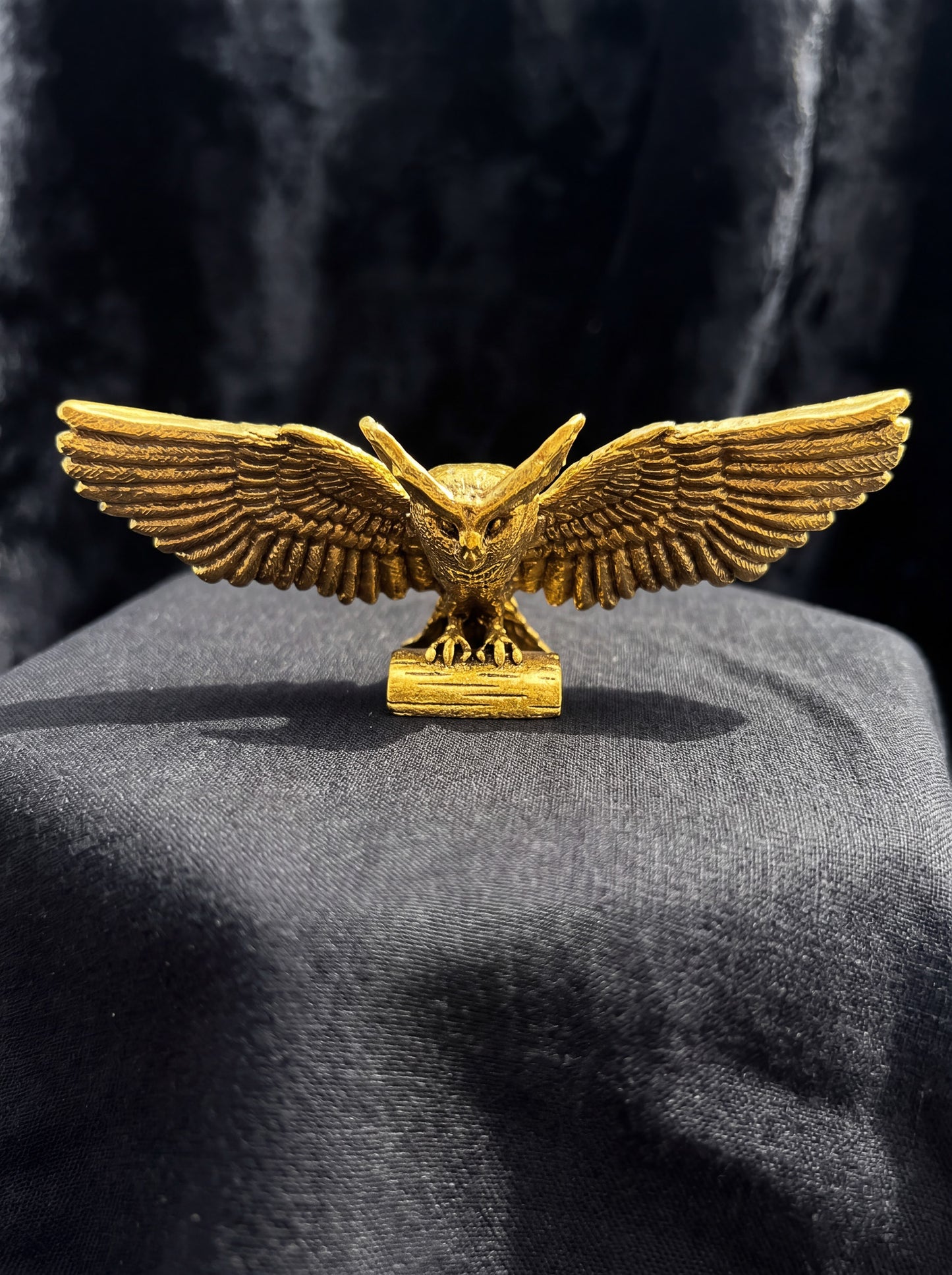 Brass Flying Owl