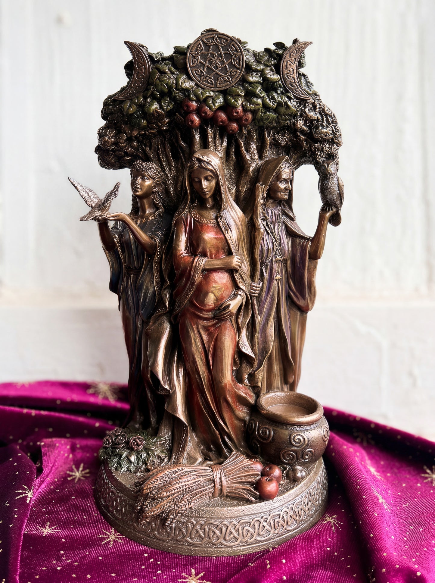 Celtic Triple Goddess Statue