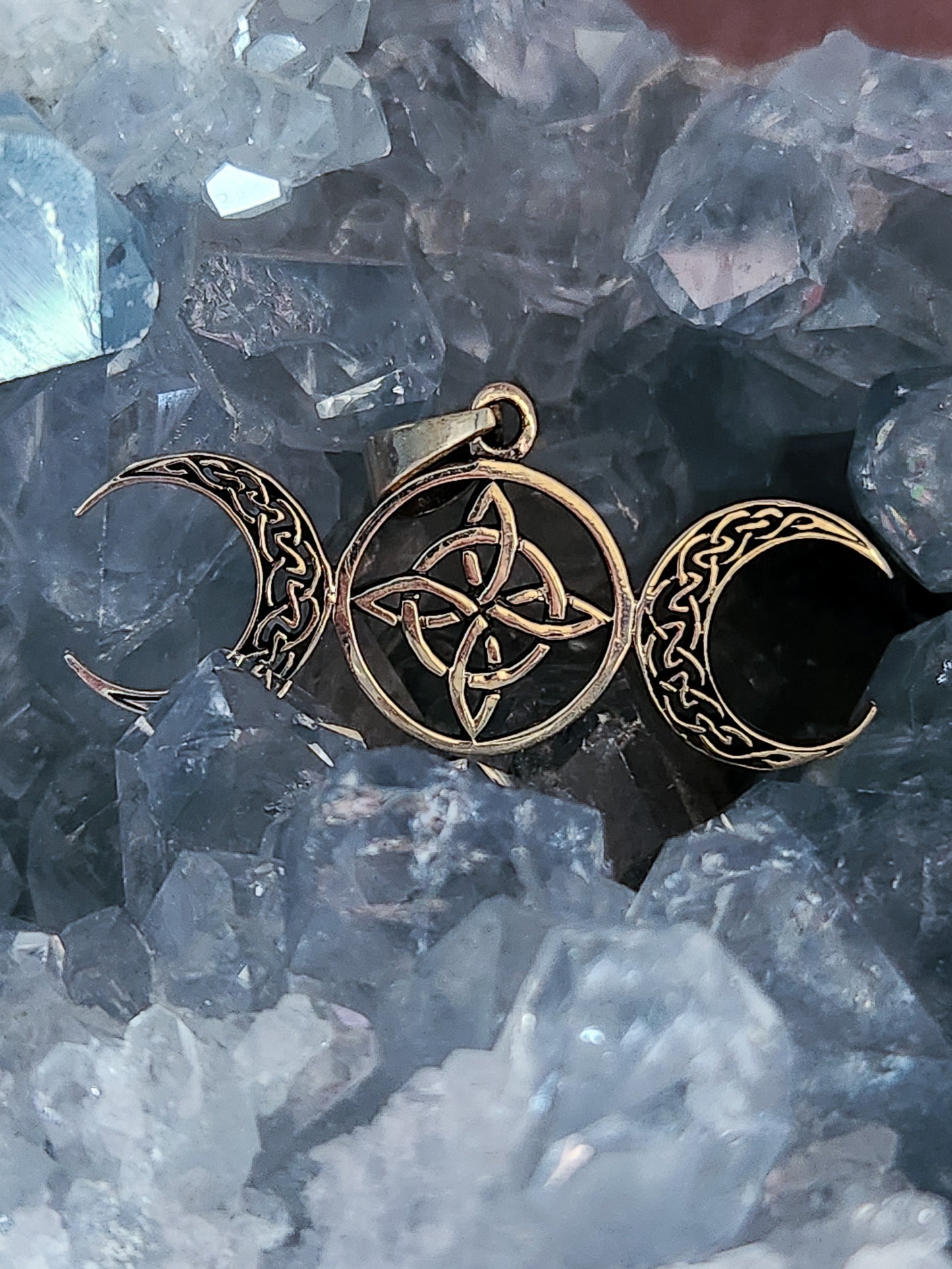 Celtic Triple Moon Pendant