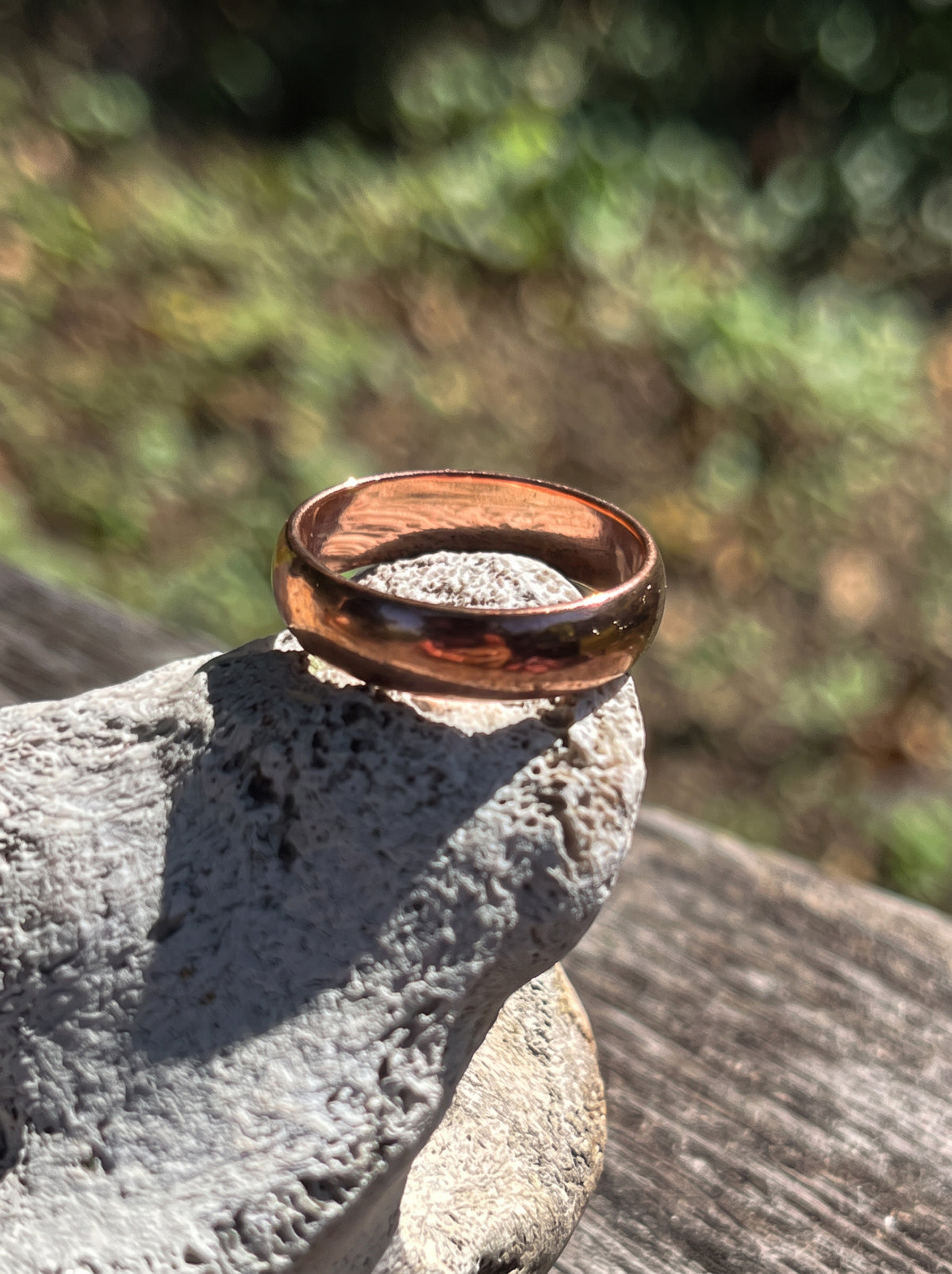 Domed Solid Copper Ring 4.7mm