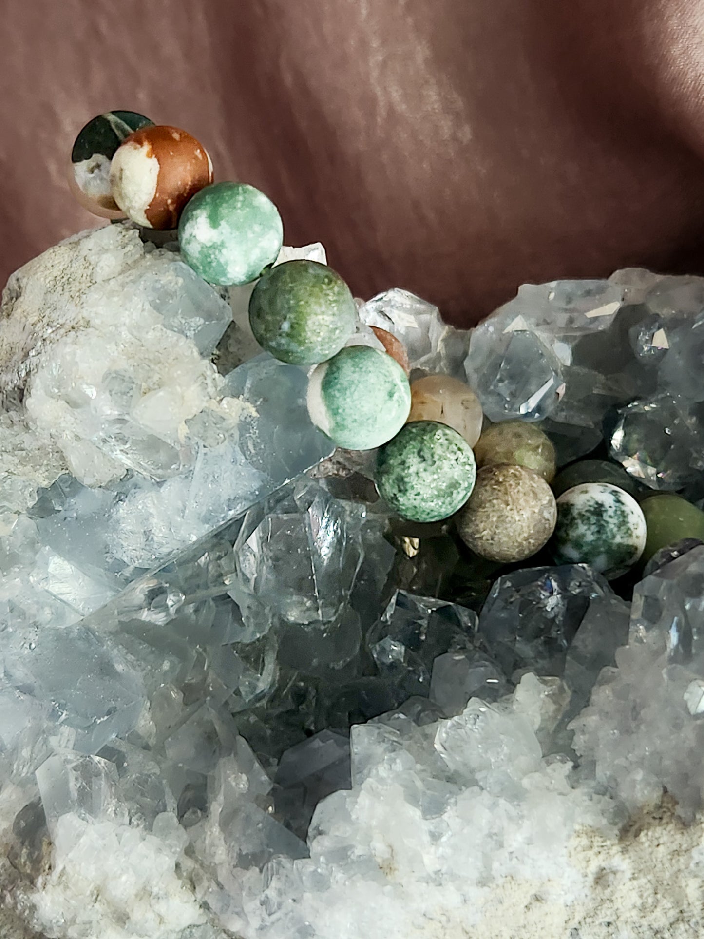 Matte Crystals Bracelet (10mm)