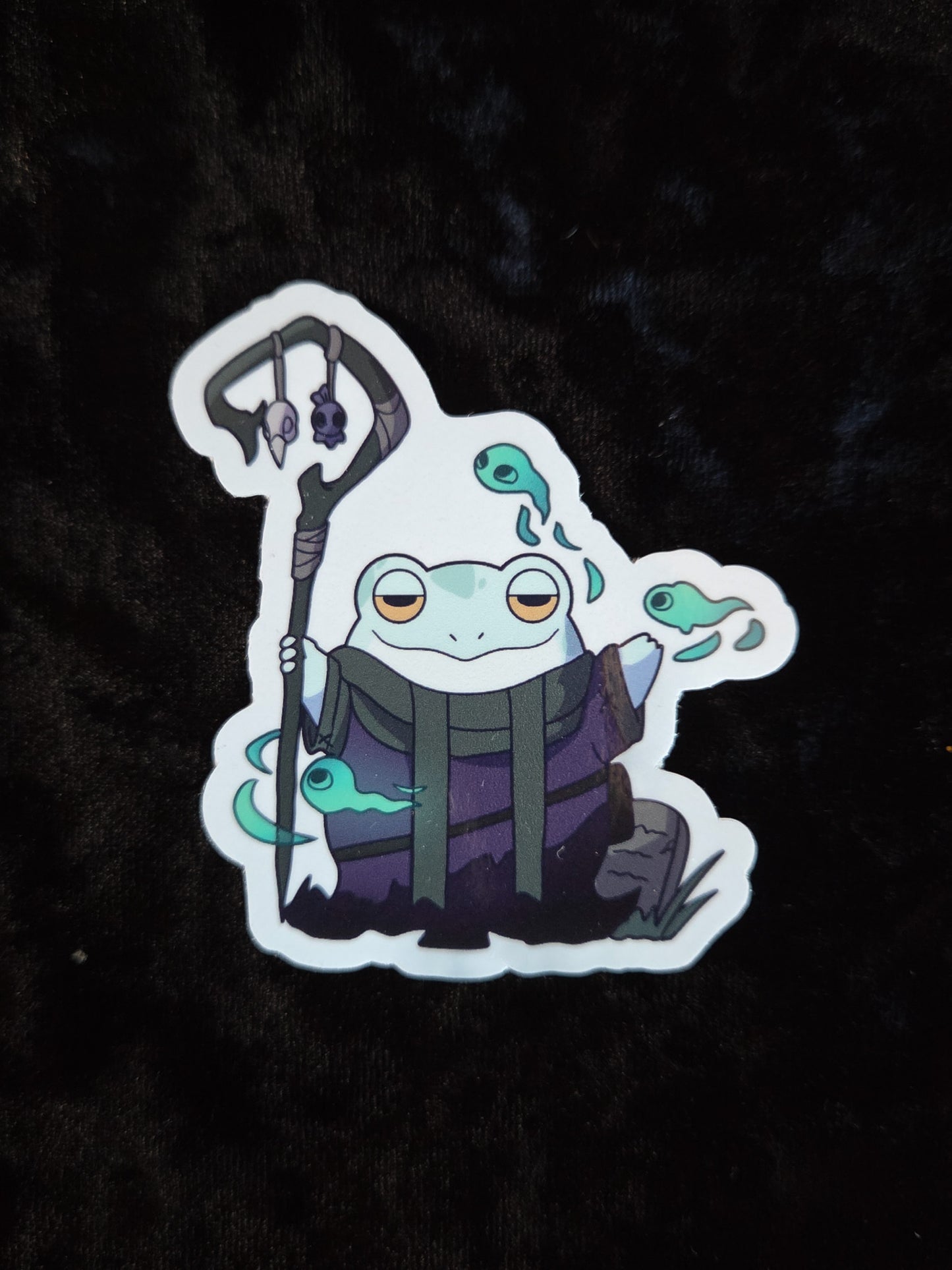 Frog Necromancer Sticker - 3"