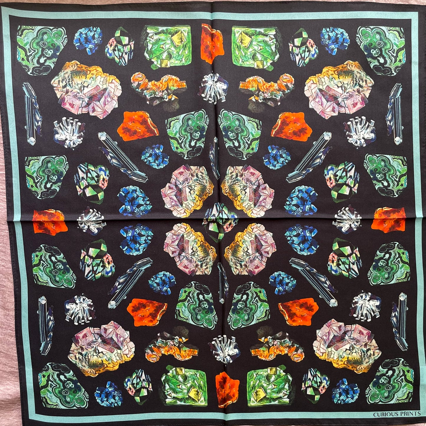 Gems and Minerals Silk Scarf