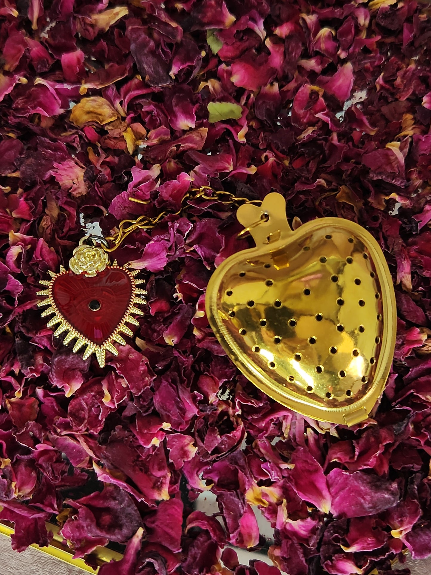 Evil Eye Heart Tea Strainer