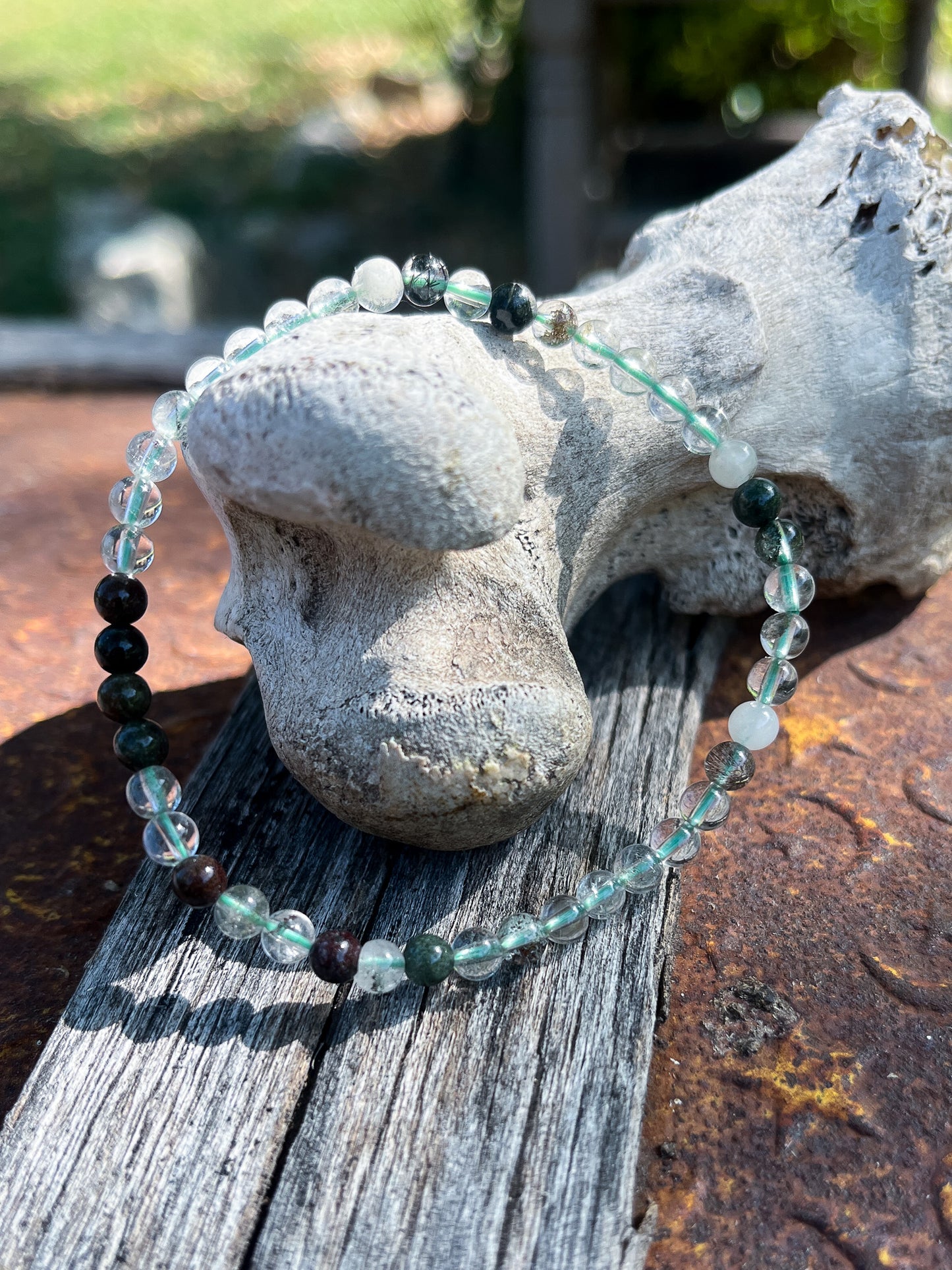 Green Phantom Quartz Bracelet