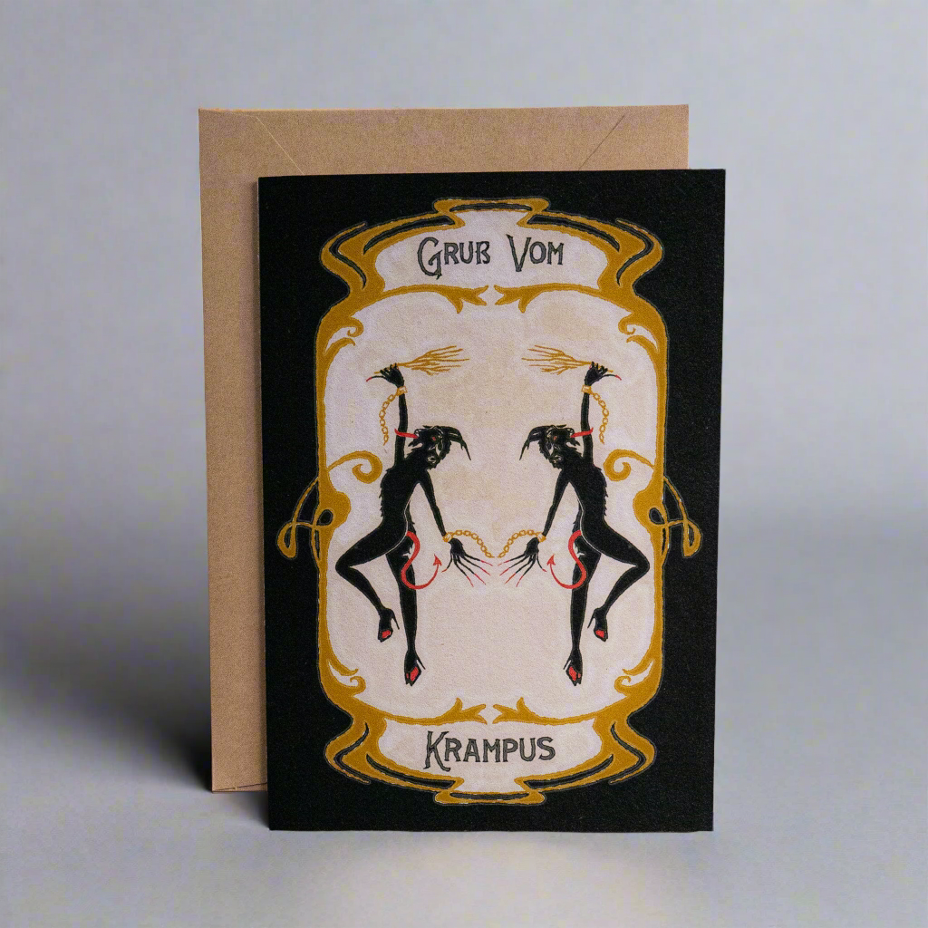 Gruß Vom Krampus Yule Greeting Card