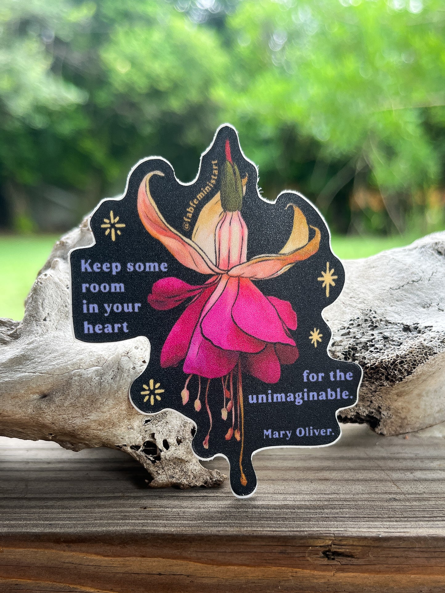 Keep Some Room Mary Oliver Sticker