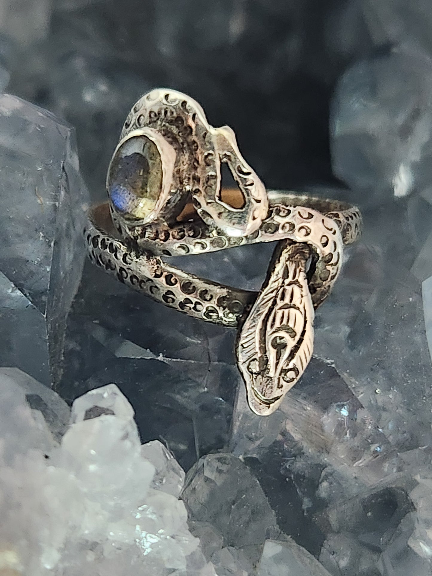 Knotted Snake Ring