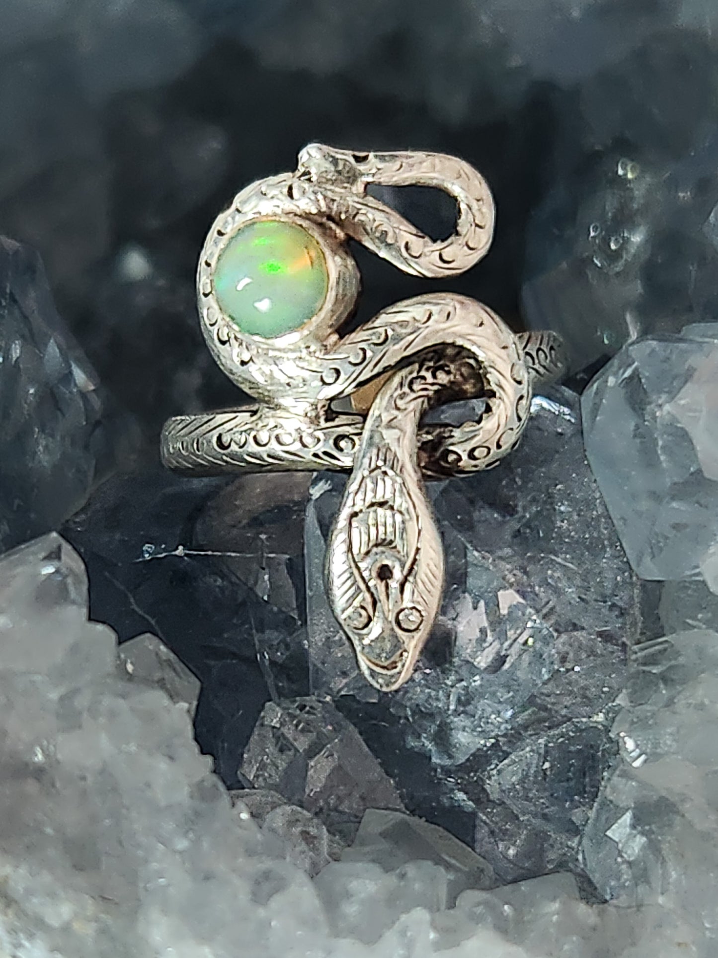 Knotted Snake Ring