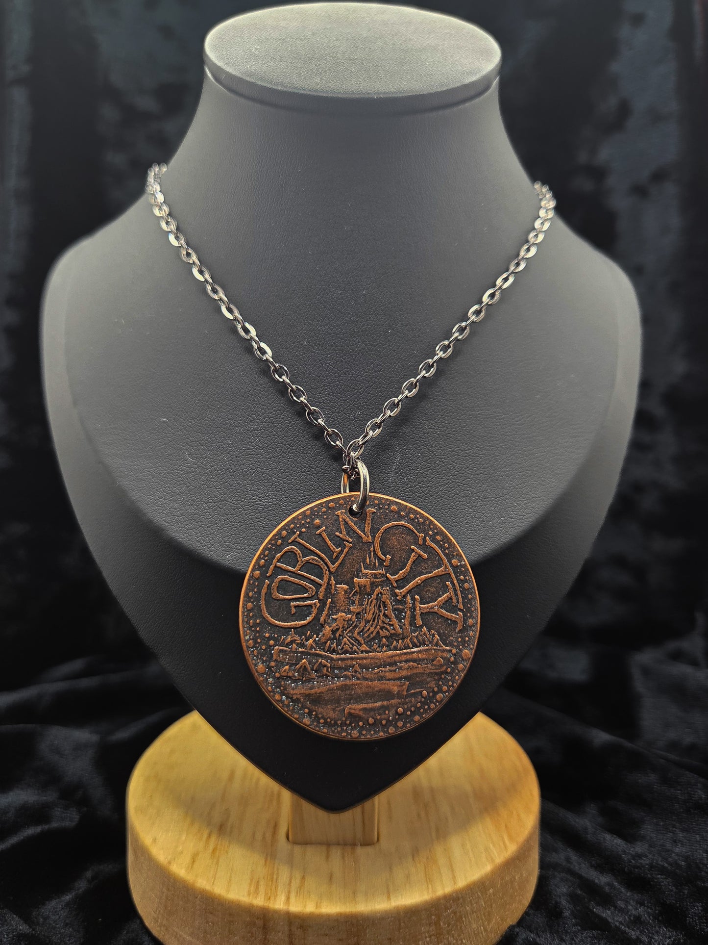 Labyrinth Goblin King and Goblin City Copper Charm