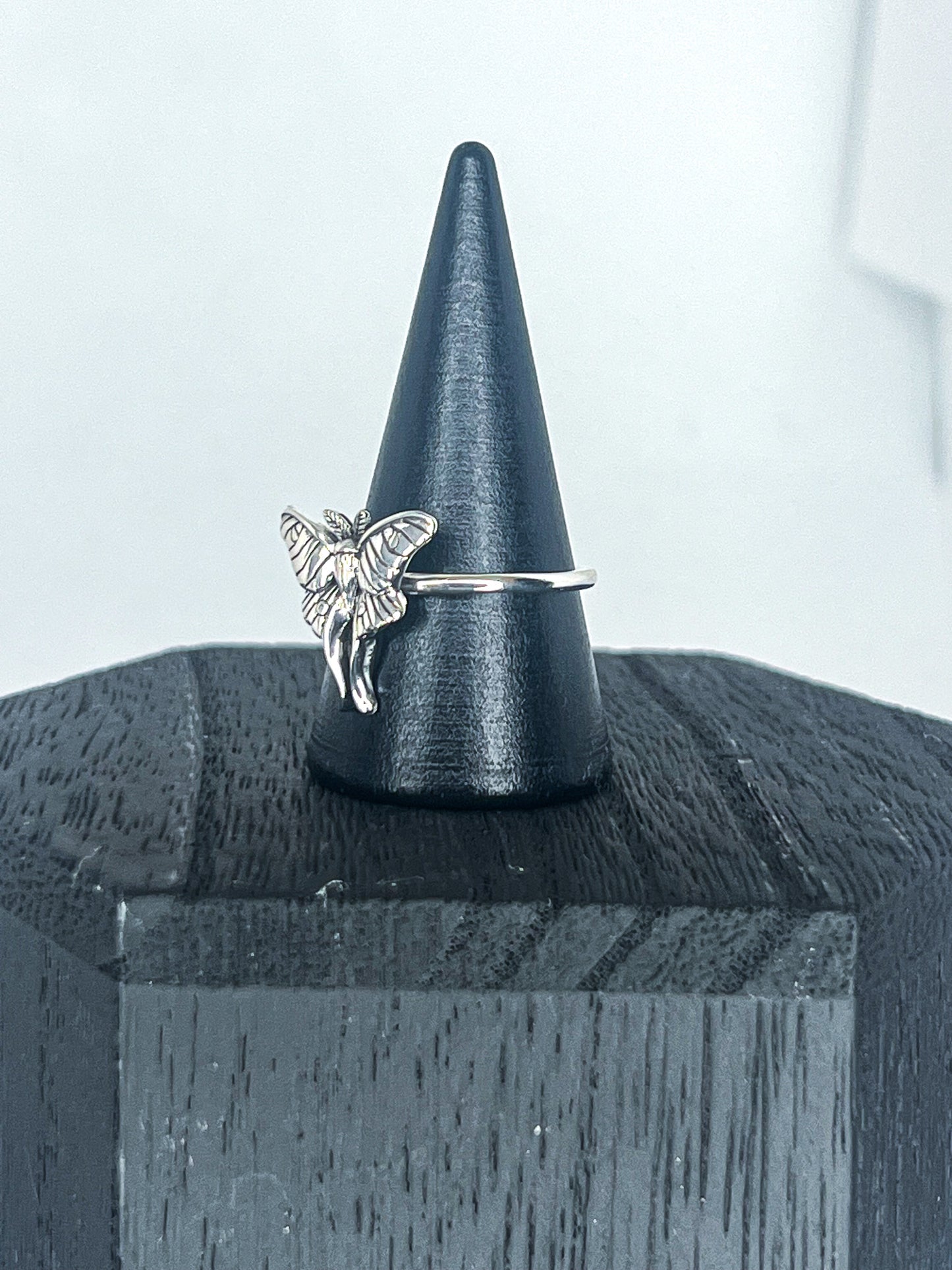 Sterling silver Large Luna Moth Ring