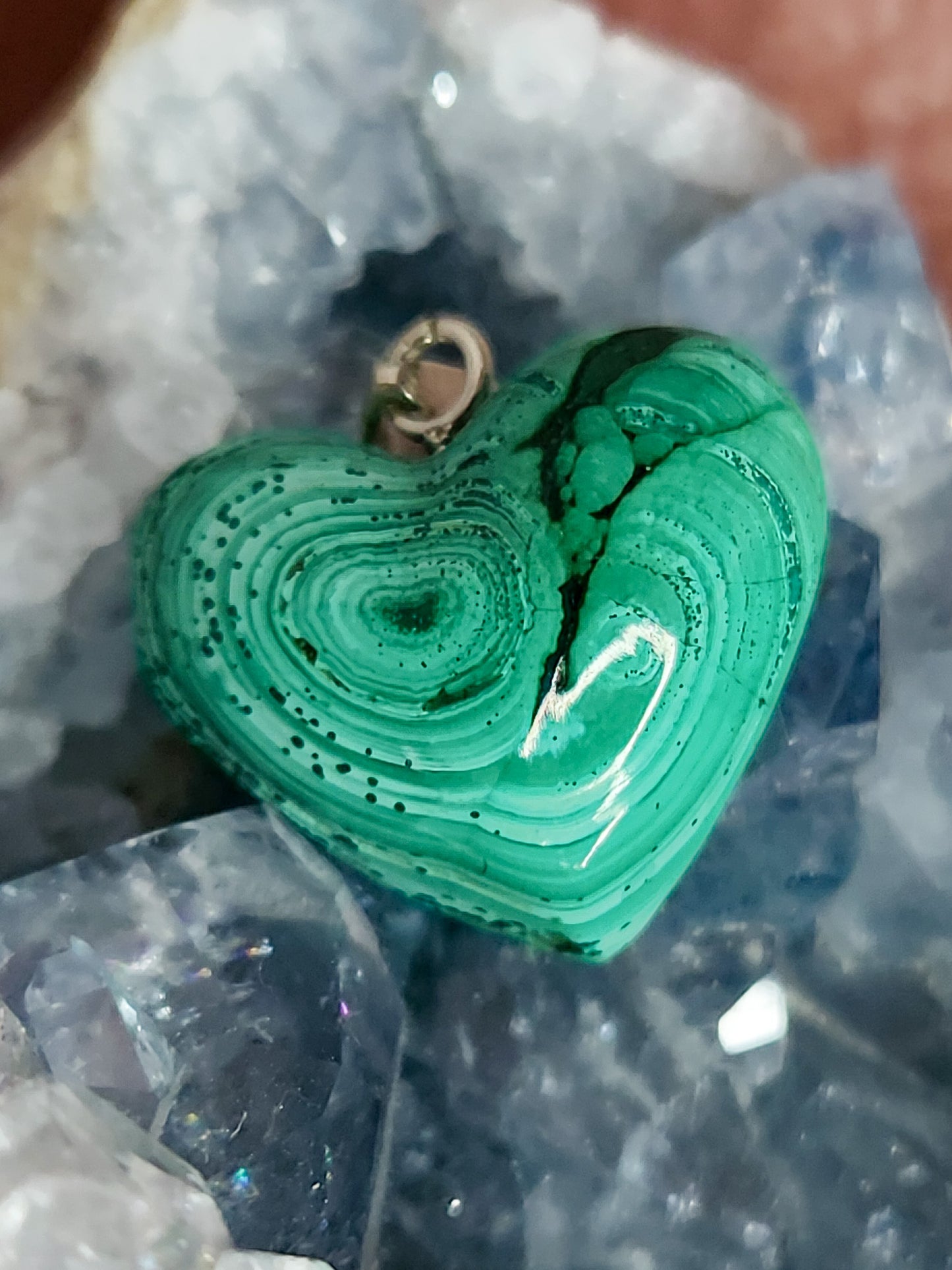 Malachite Heart Pendant