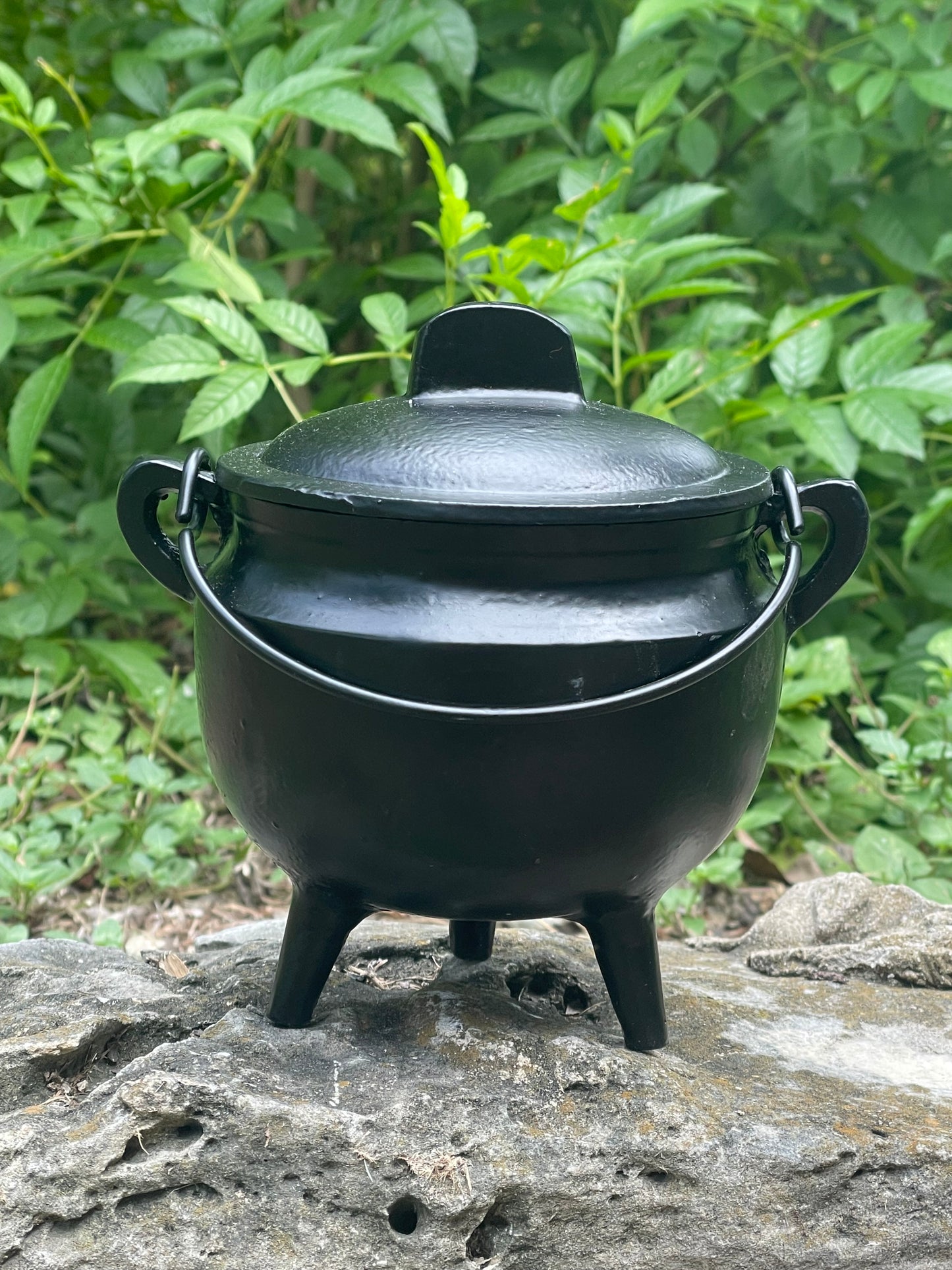 Medium Plain Tall Cauldron with Lid
