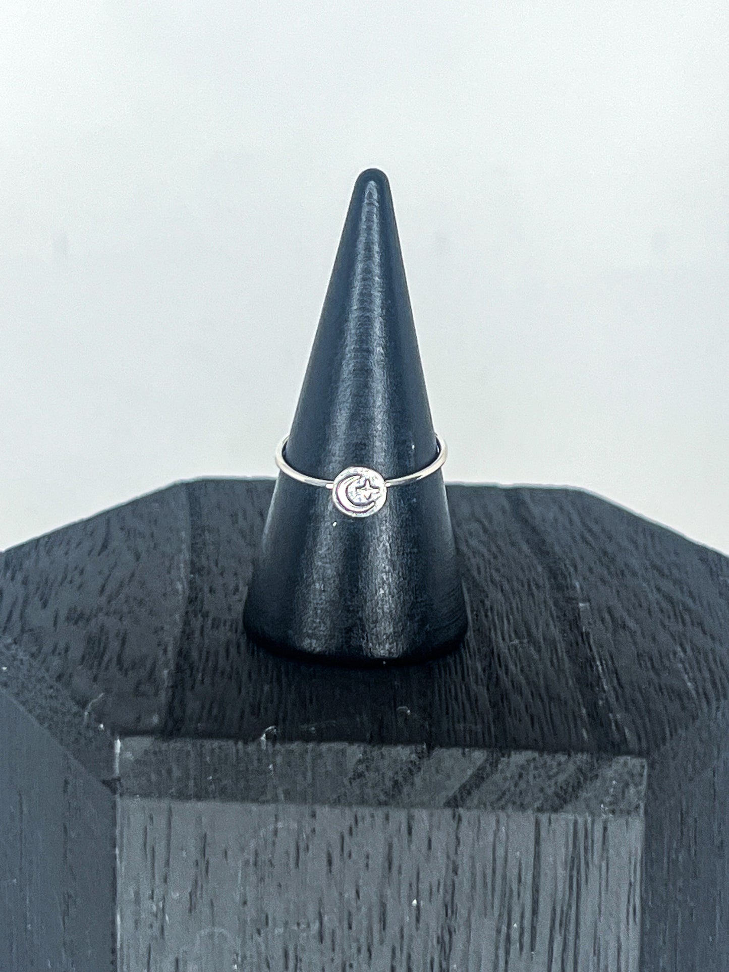 Mini Moon and Star Stacking Ring