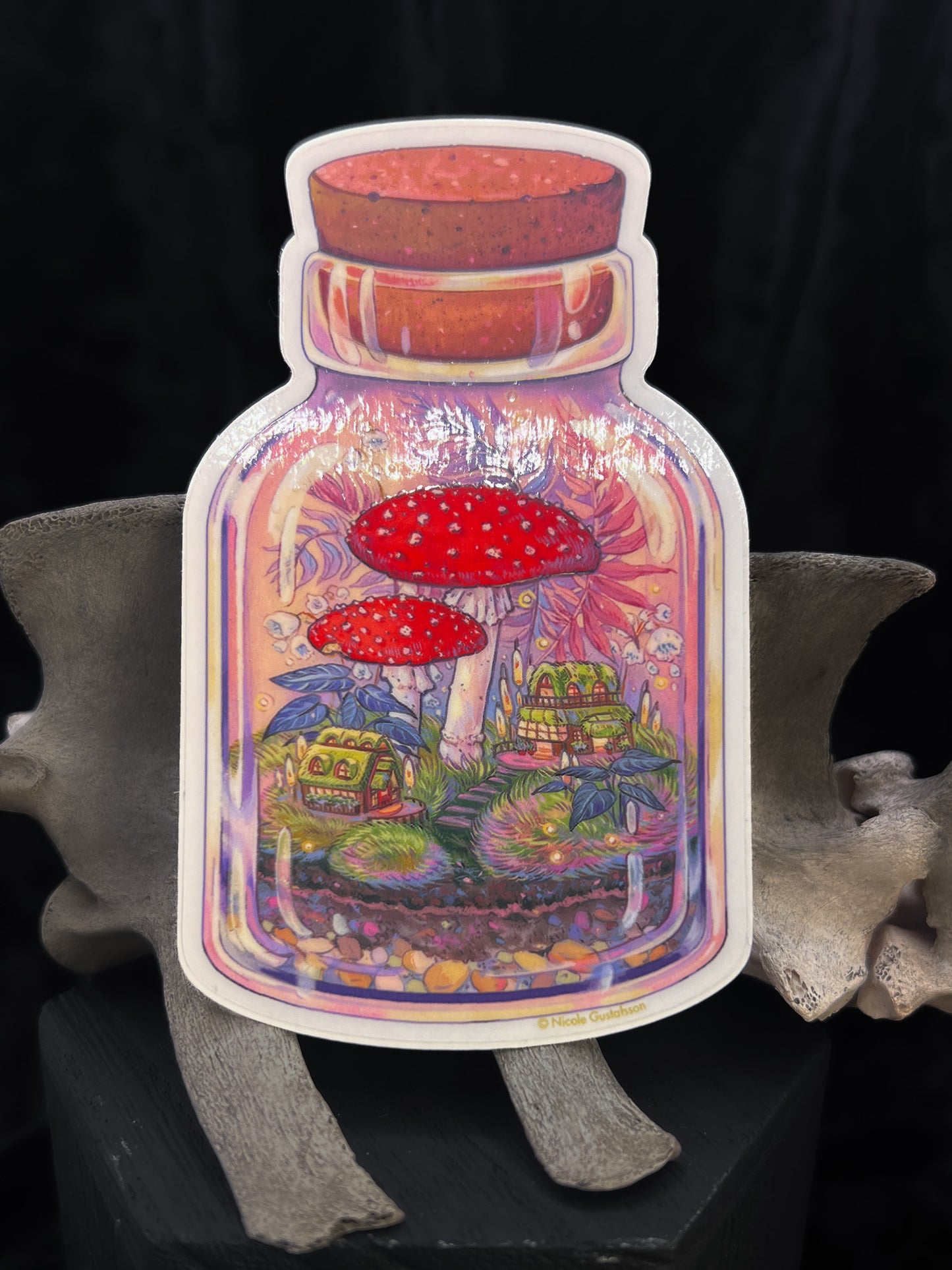 Mushroom Terrarium Sticker