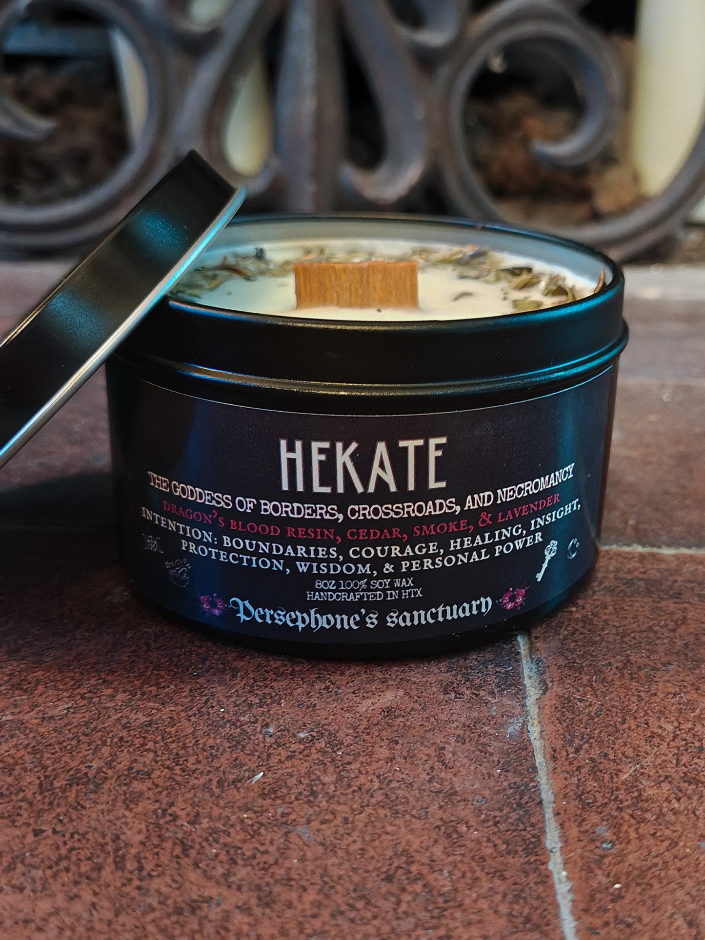 Hekate Tin Candle 8oz