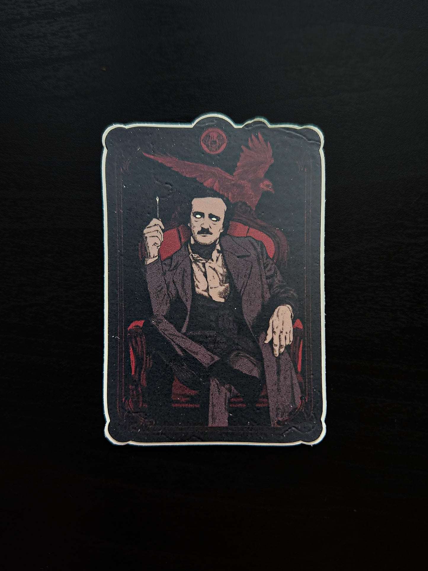 Poe and the Raven Sticker