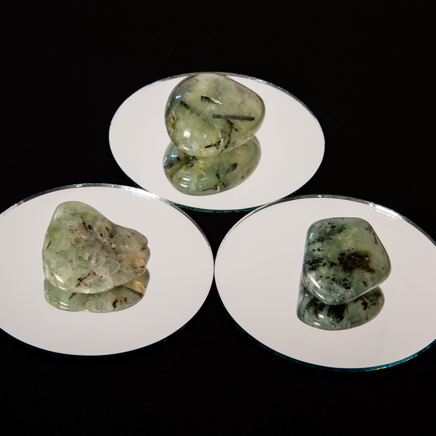 Prehnite with Epidote Tumble