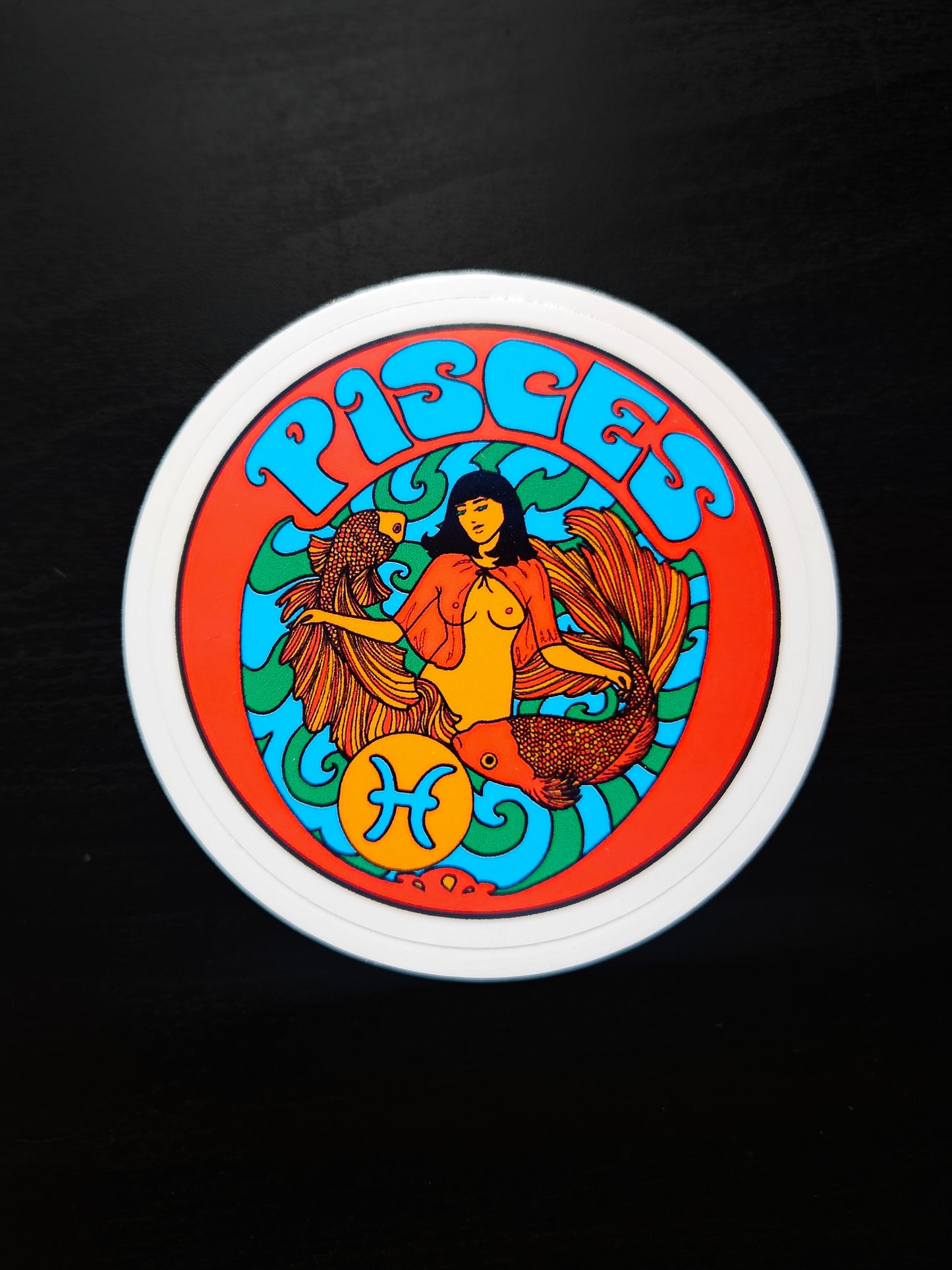 Retro Zodiac Sticker (choose one)