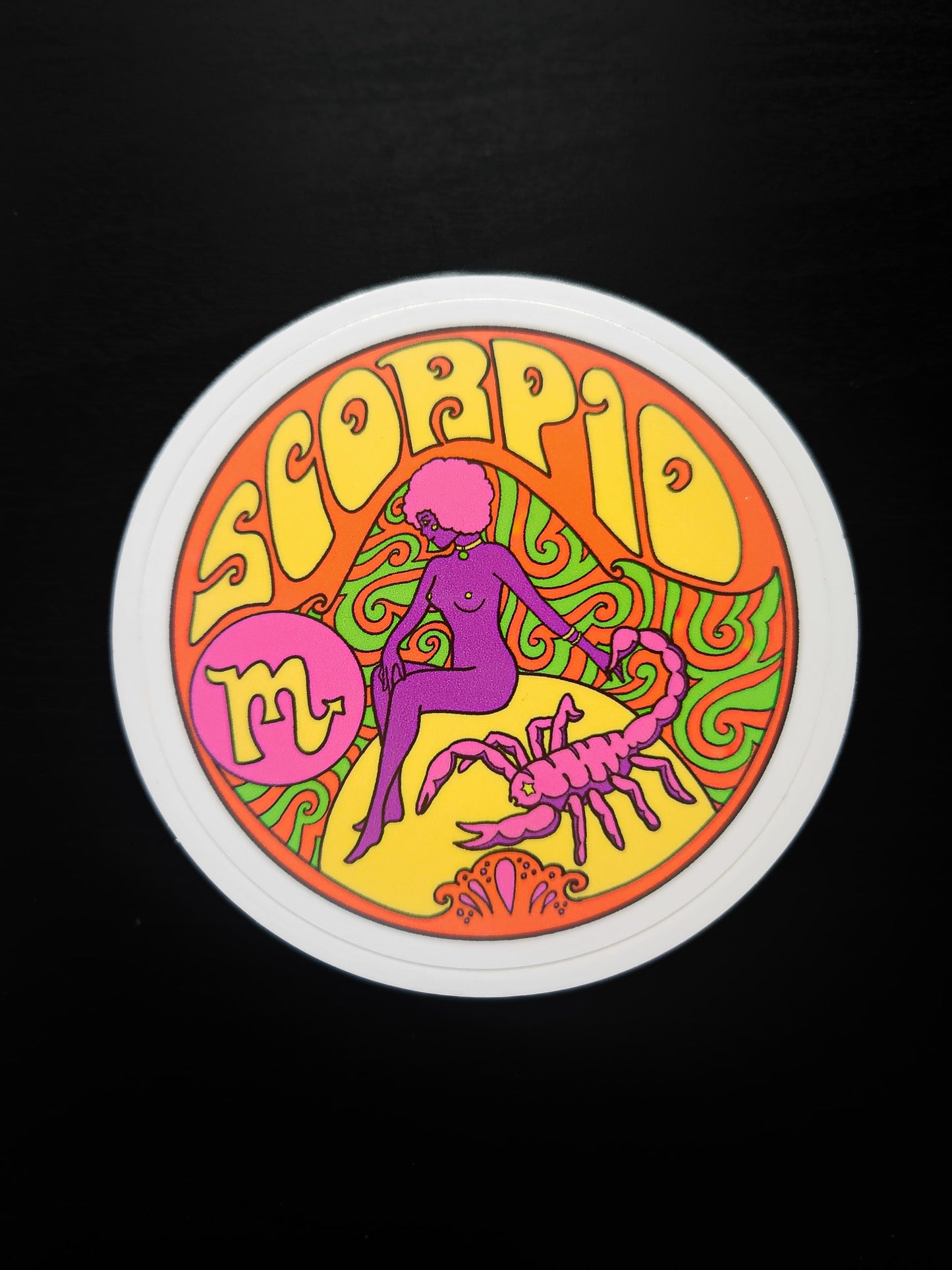 Retro Zodiac Sticker (choose one)