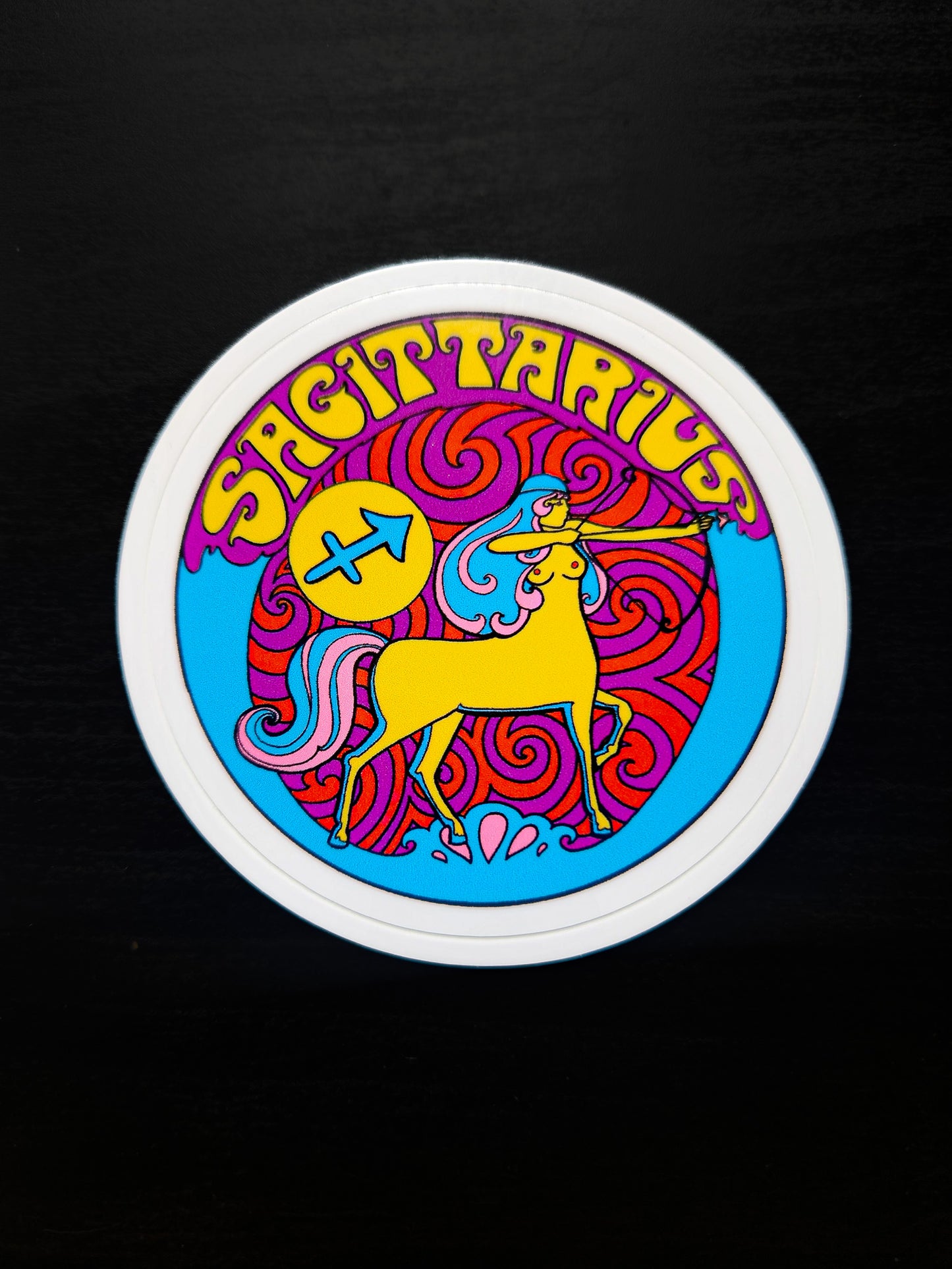 Retro Zodiac Sticker (choose one)