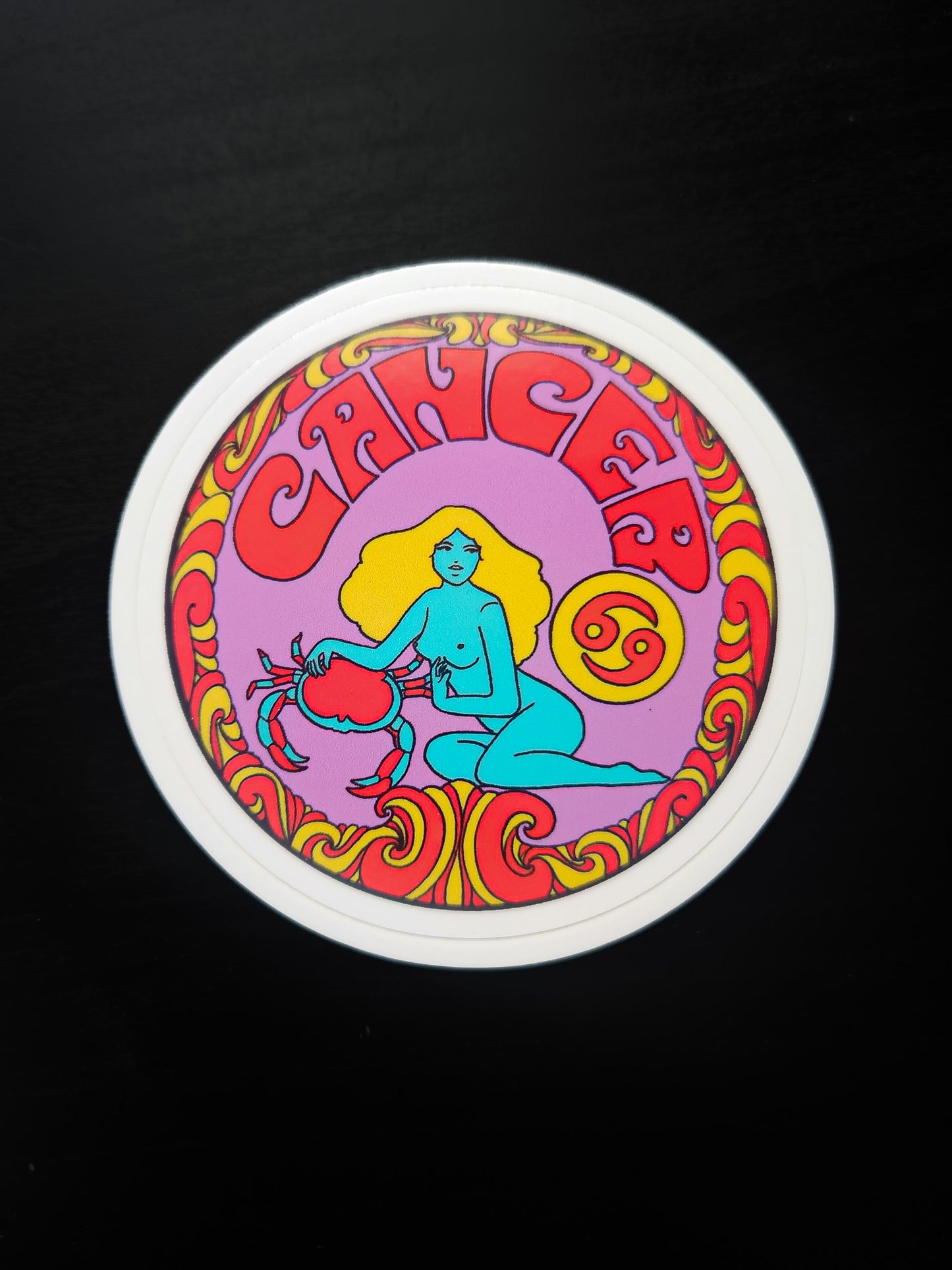 Retro Zodiac Sticker (choose one)