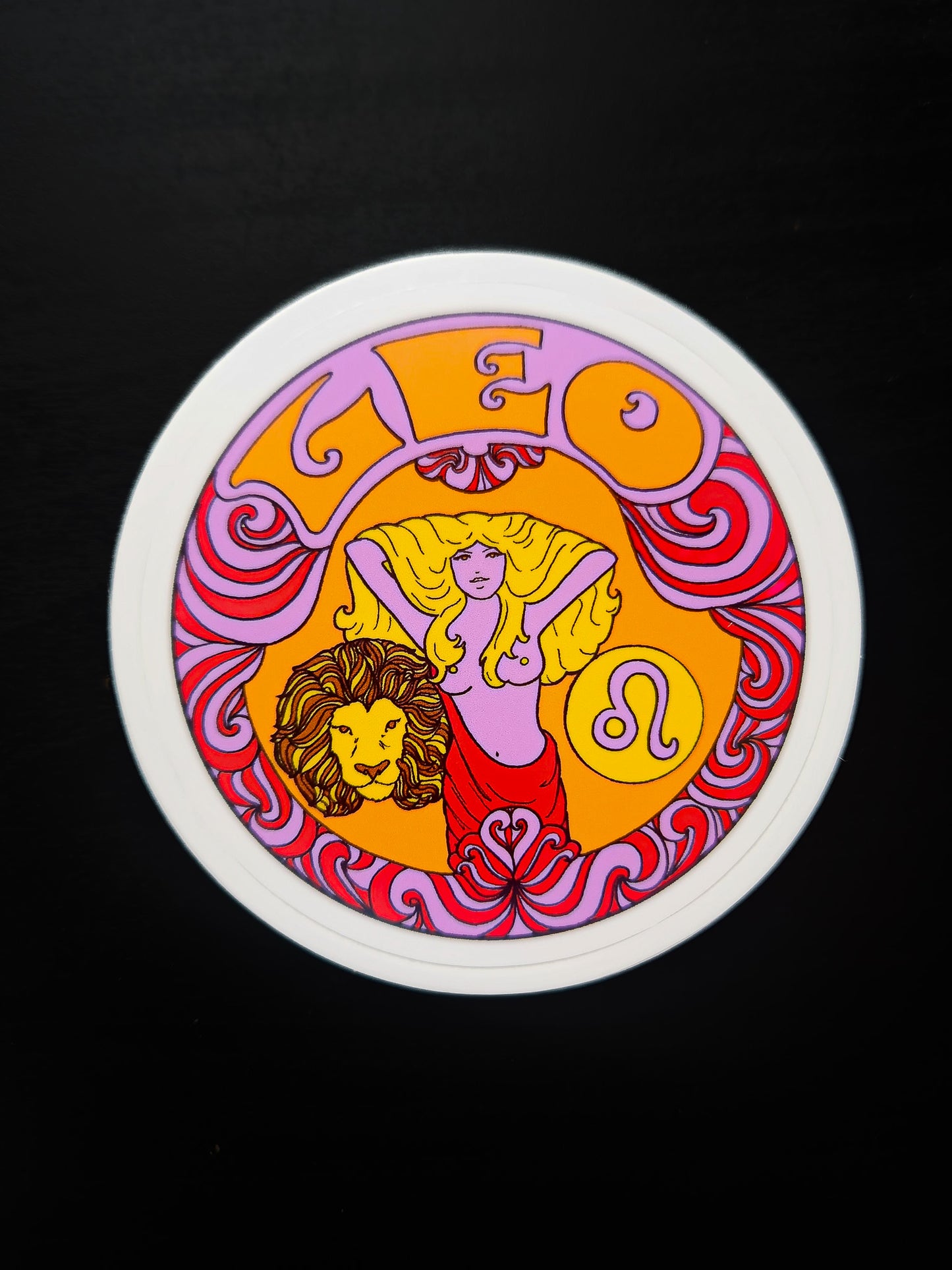 Retro Zodiac Sticker (choose one)