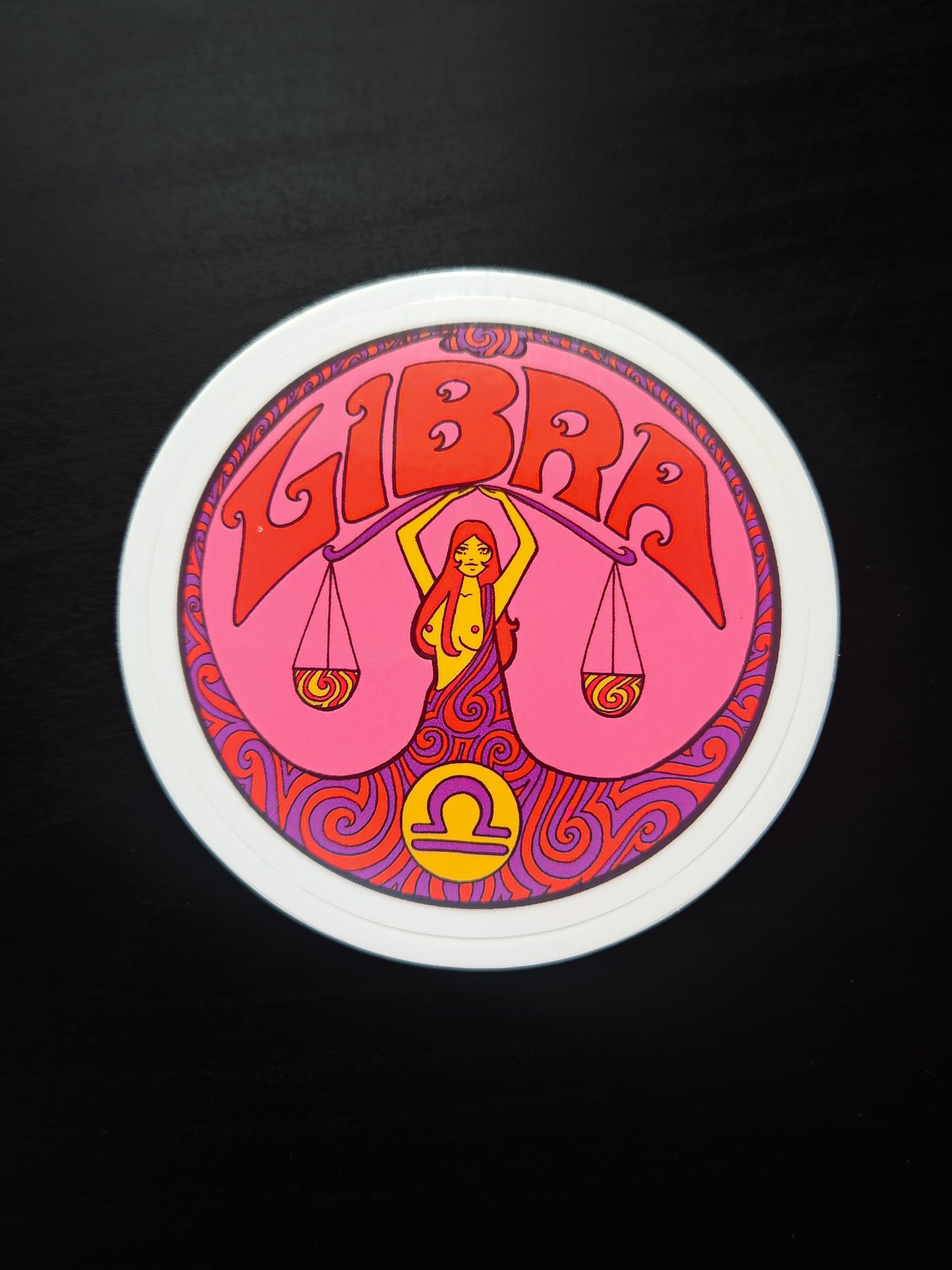 Retro Zodiac Sticker (choose one)