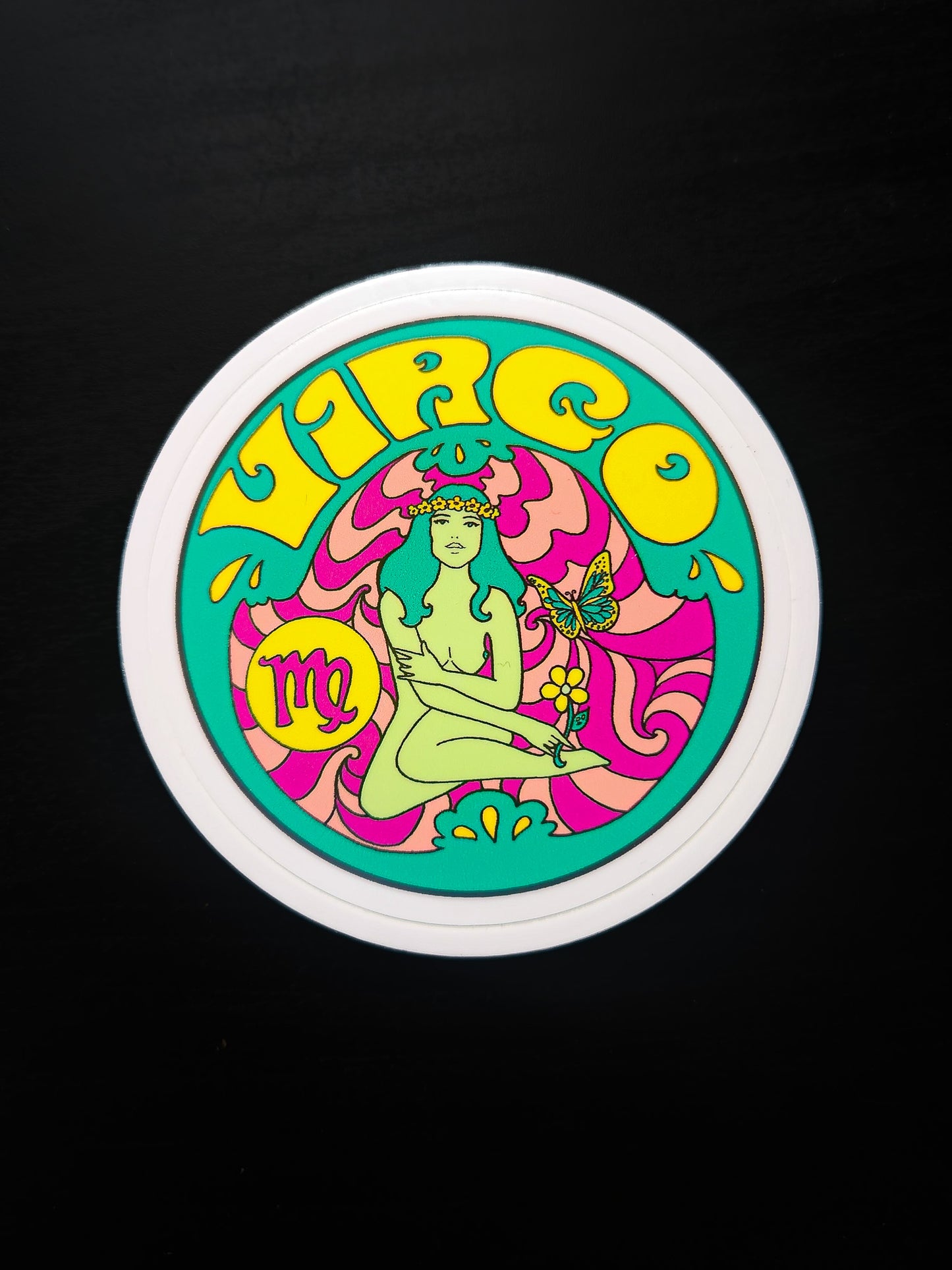 Retro Zodiac Sticker (choose one)