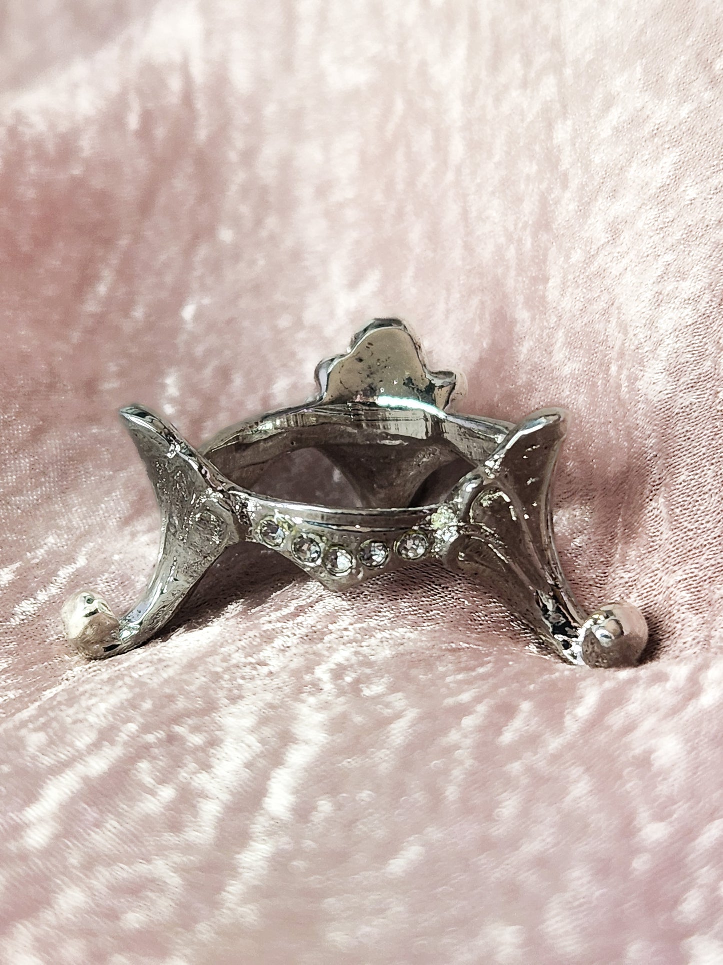 Silver Crystal Sphere Holder