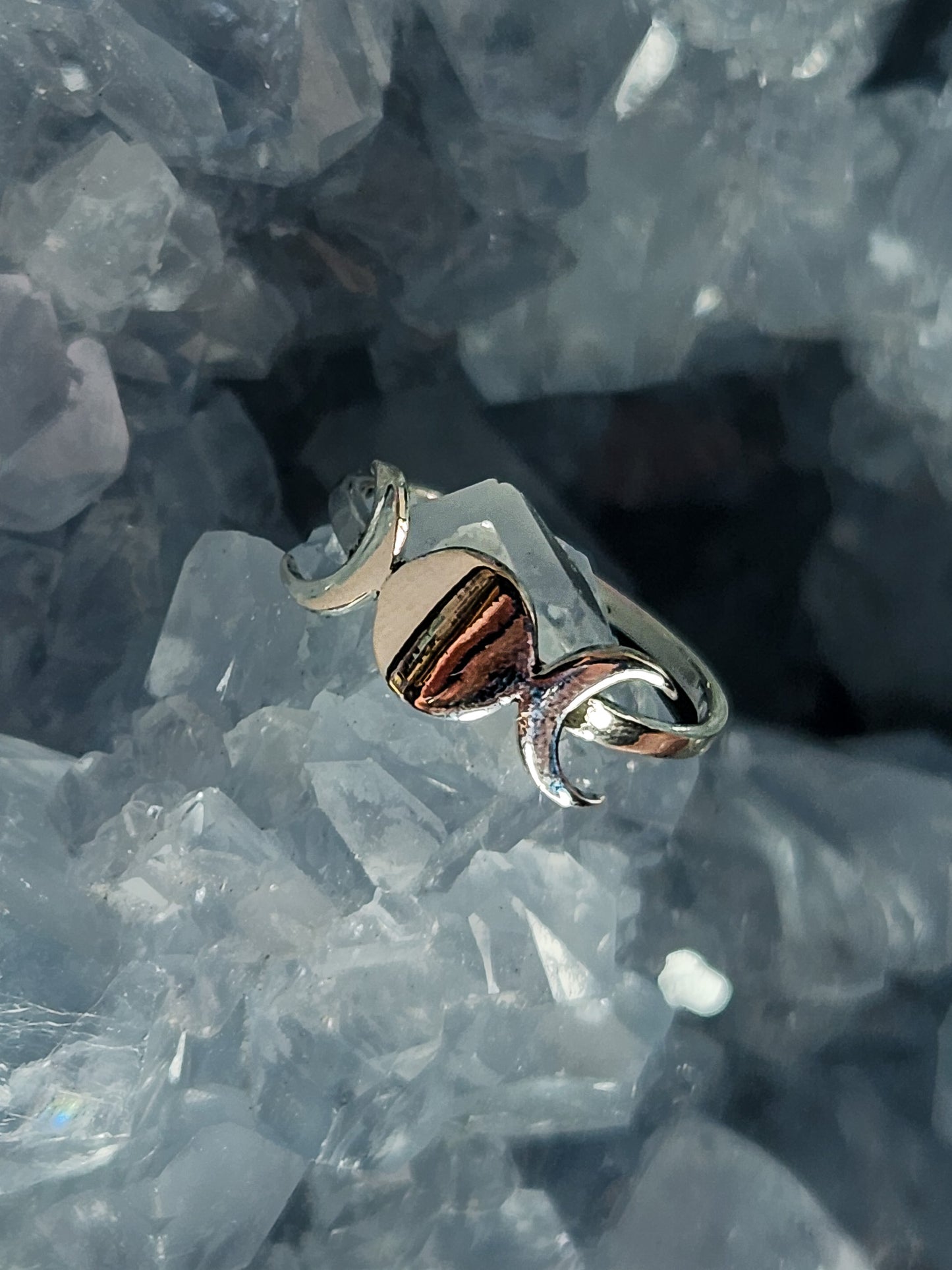 Silver Triple Moon Ring
