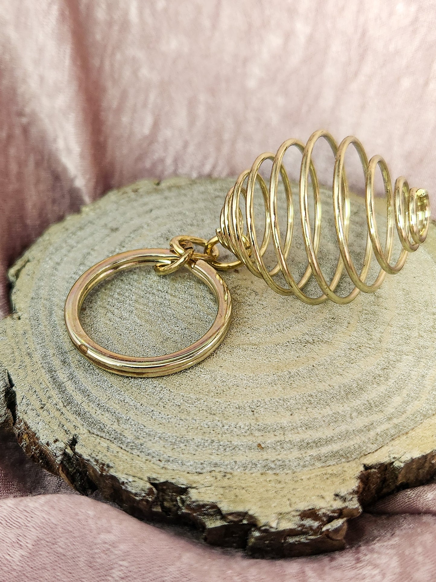 Spiral Cage Keychain