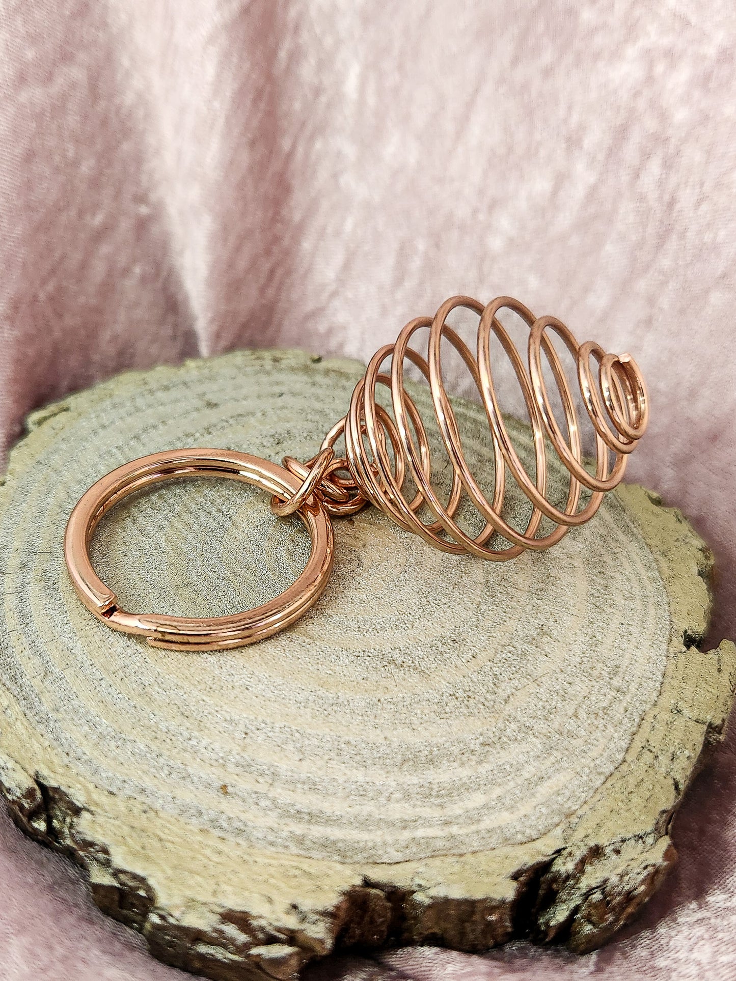 Spiral Cage Keychain