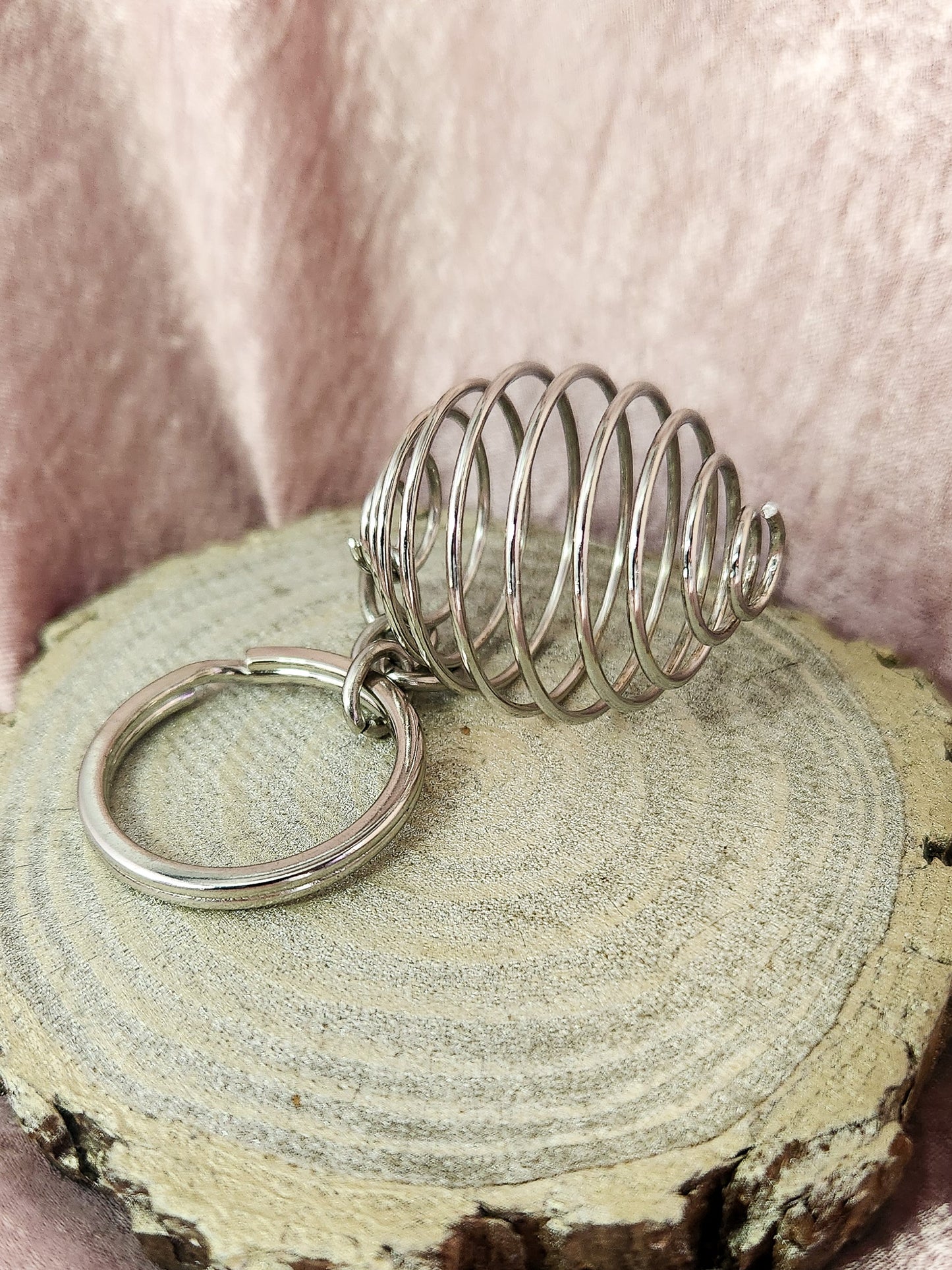 Spiral Cage Keychain