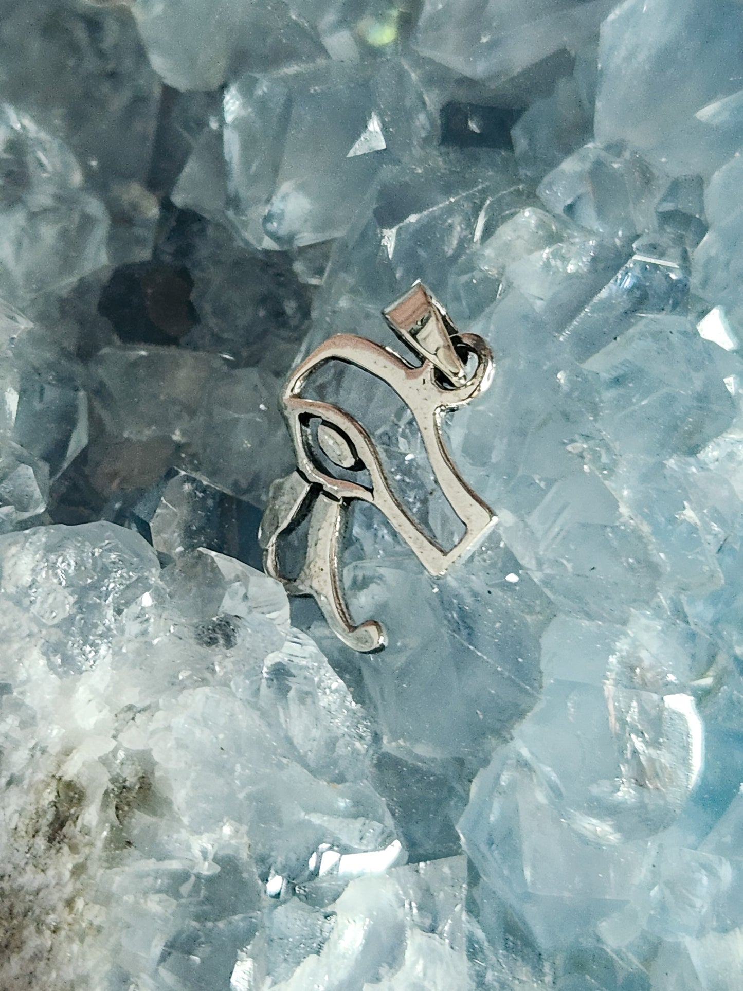 Sterling Silver Small Eye Of Horus Pendant