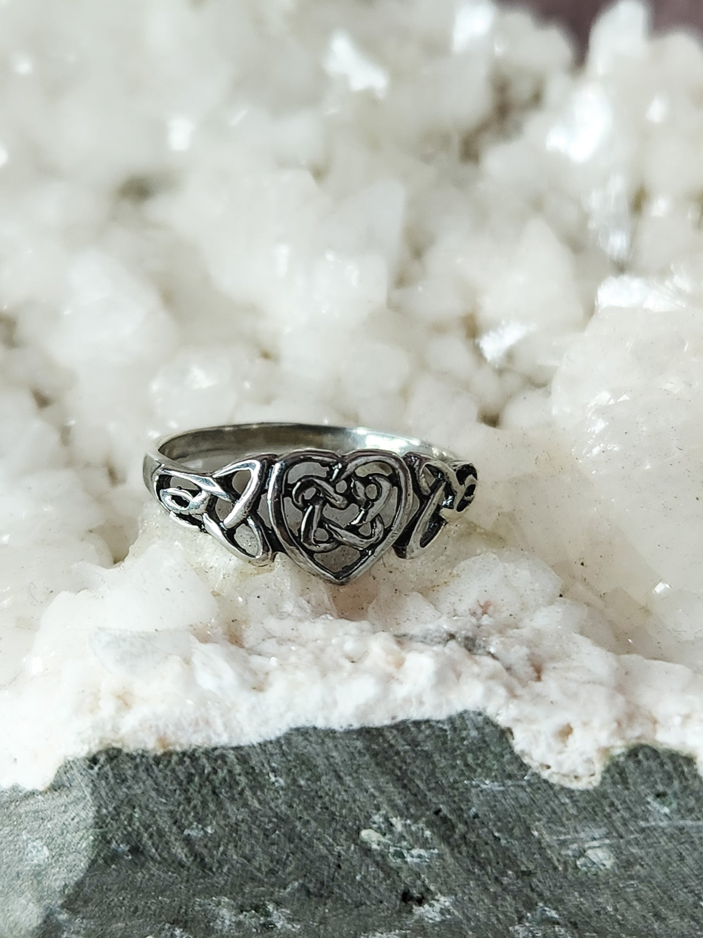 Sterling Silver Witch Heart Ring