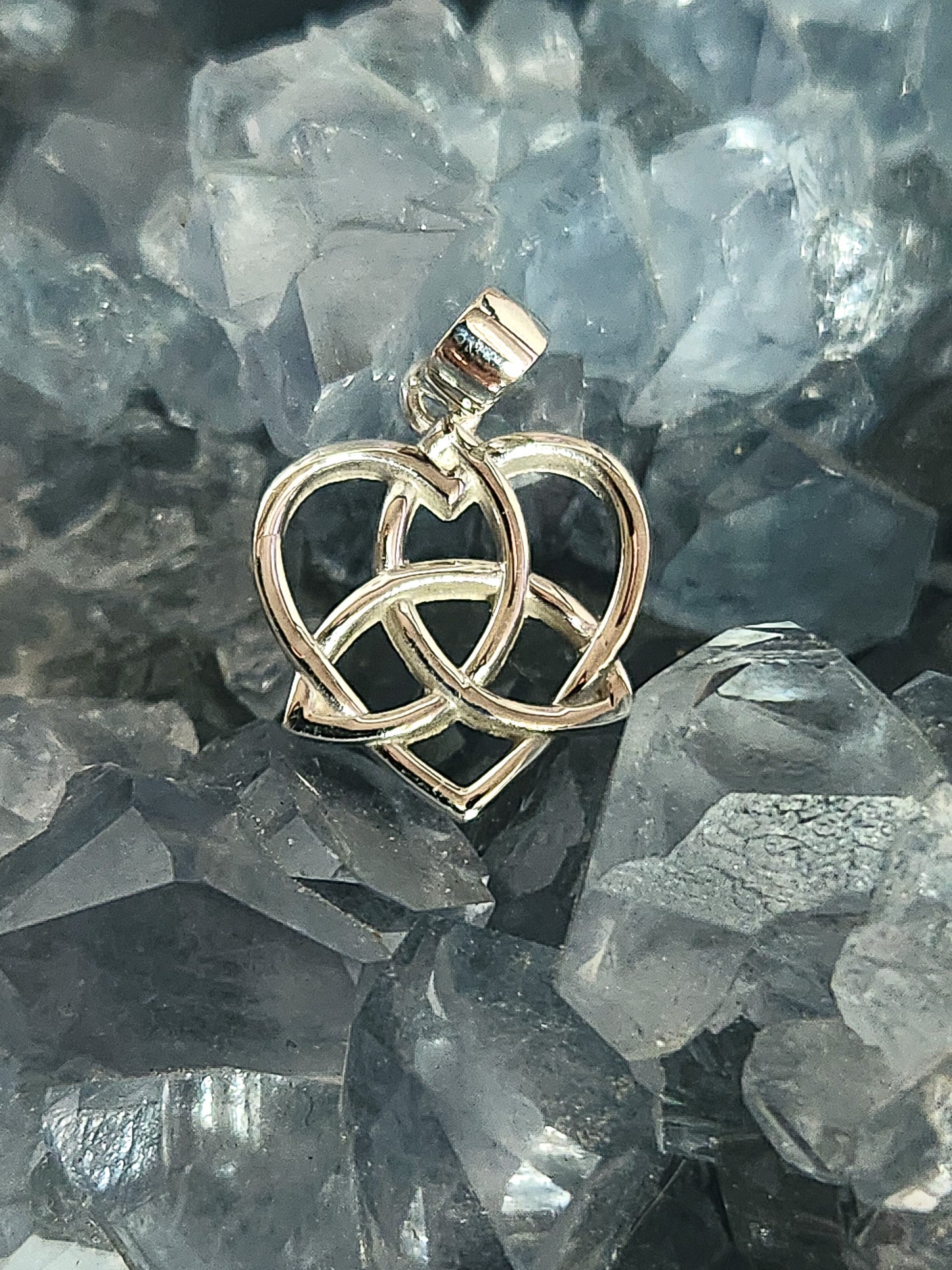 Sterling Silver Trinity Heart Pendant