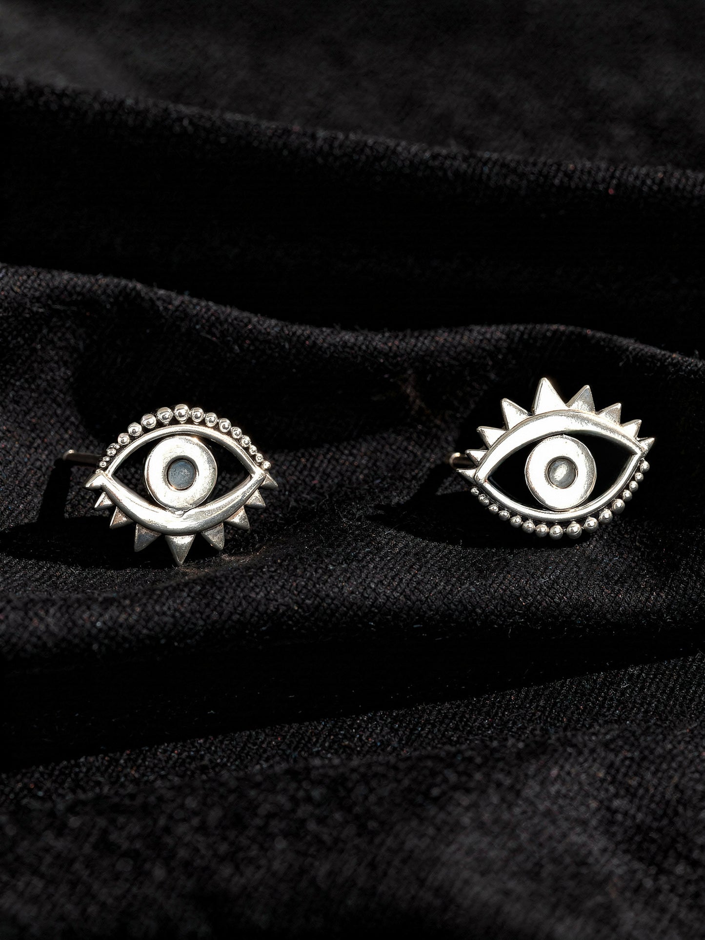 Stylized Eye Post Earrings
