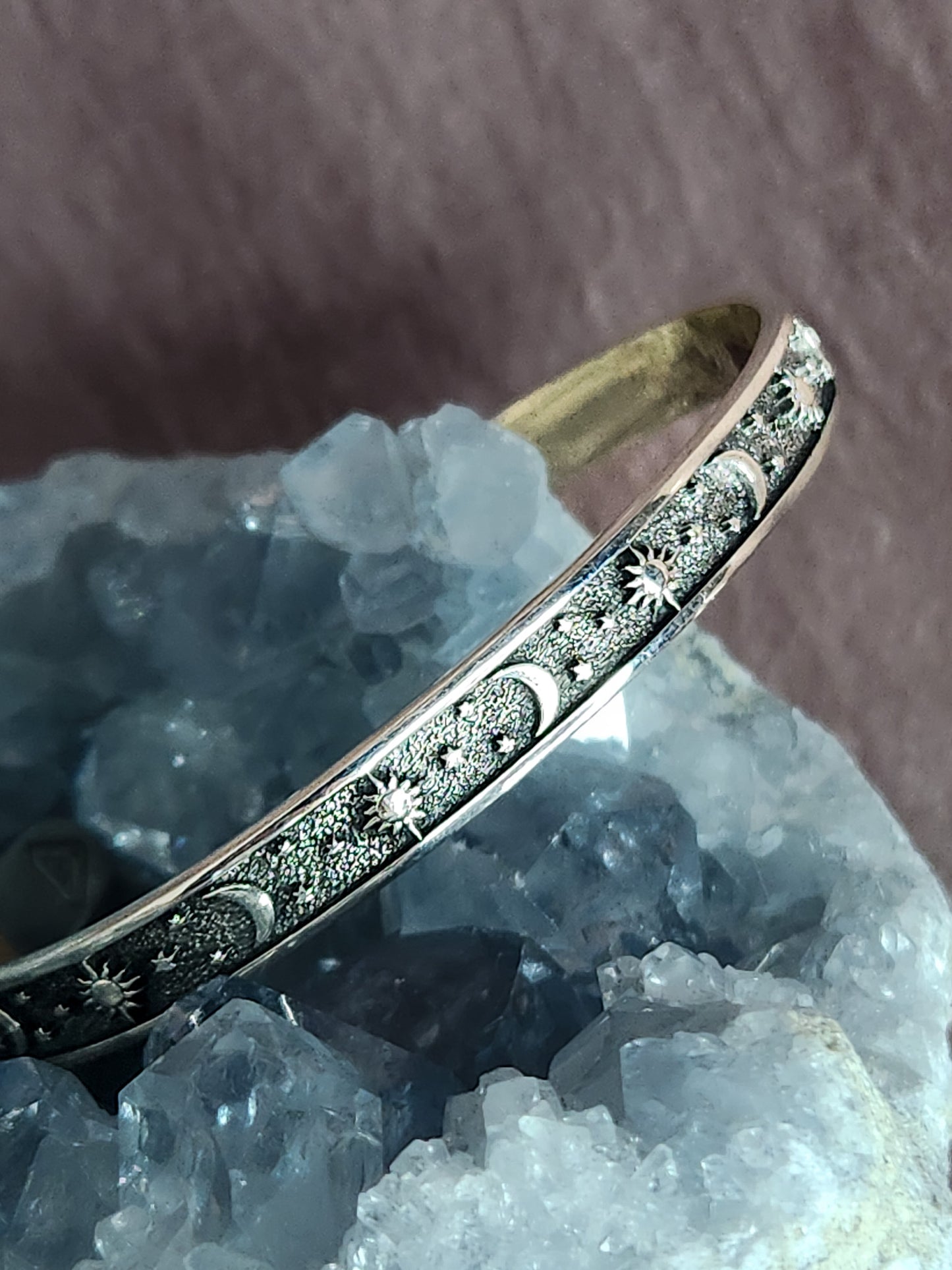 Sun,Moon and Stars Cuff Bracelet