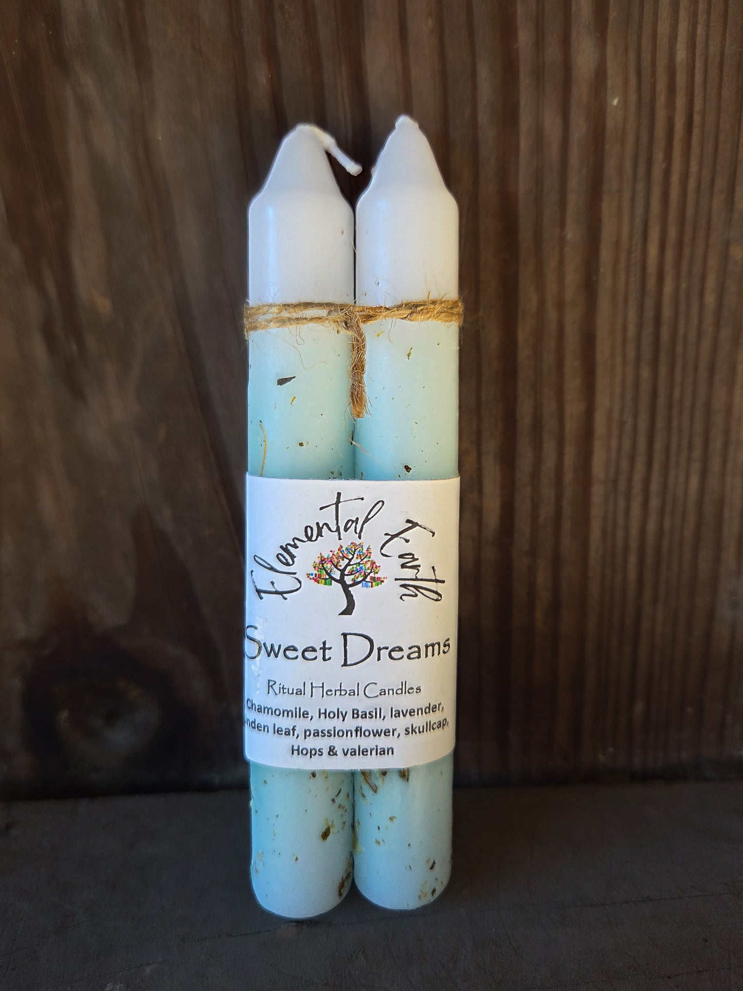 Sweet Dreams Herbal Intention Taper Candles