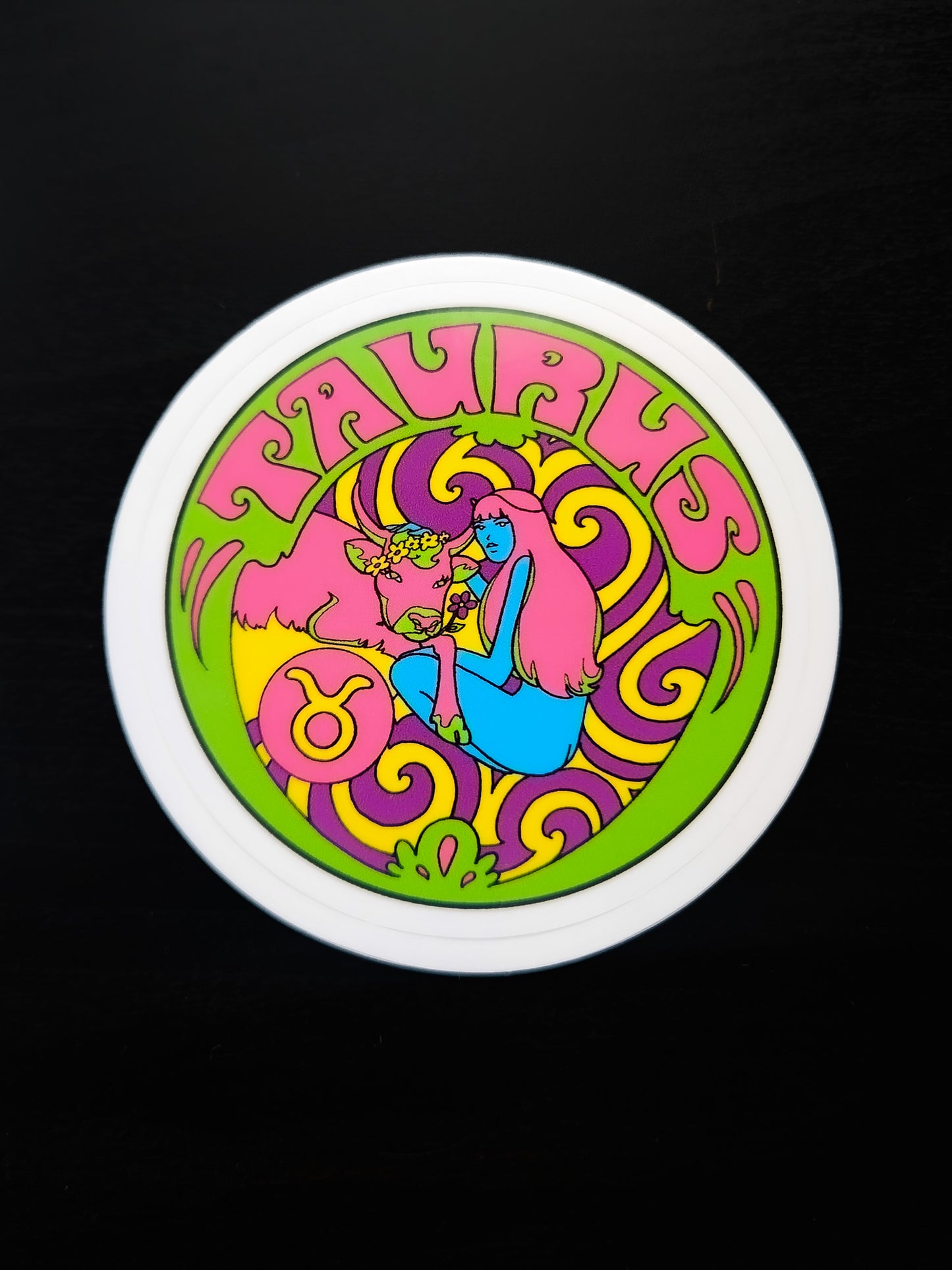 Retro Zodiac Sticker (choose one)