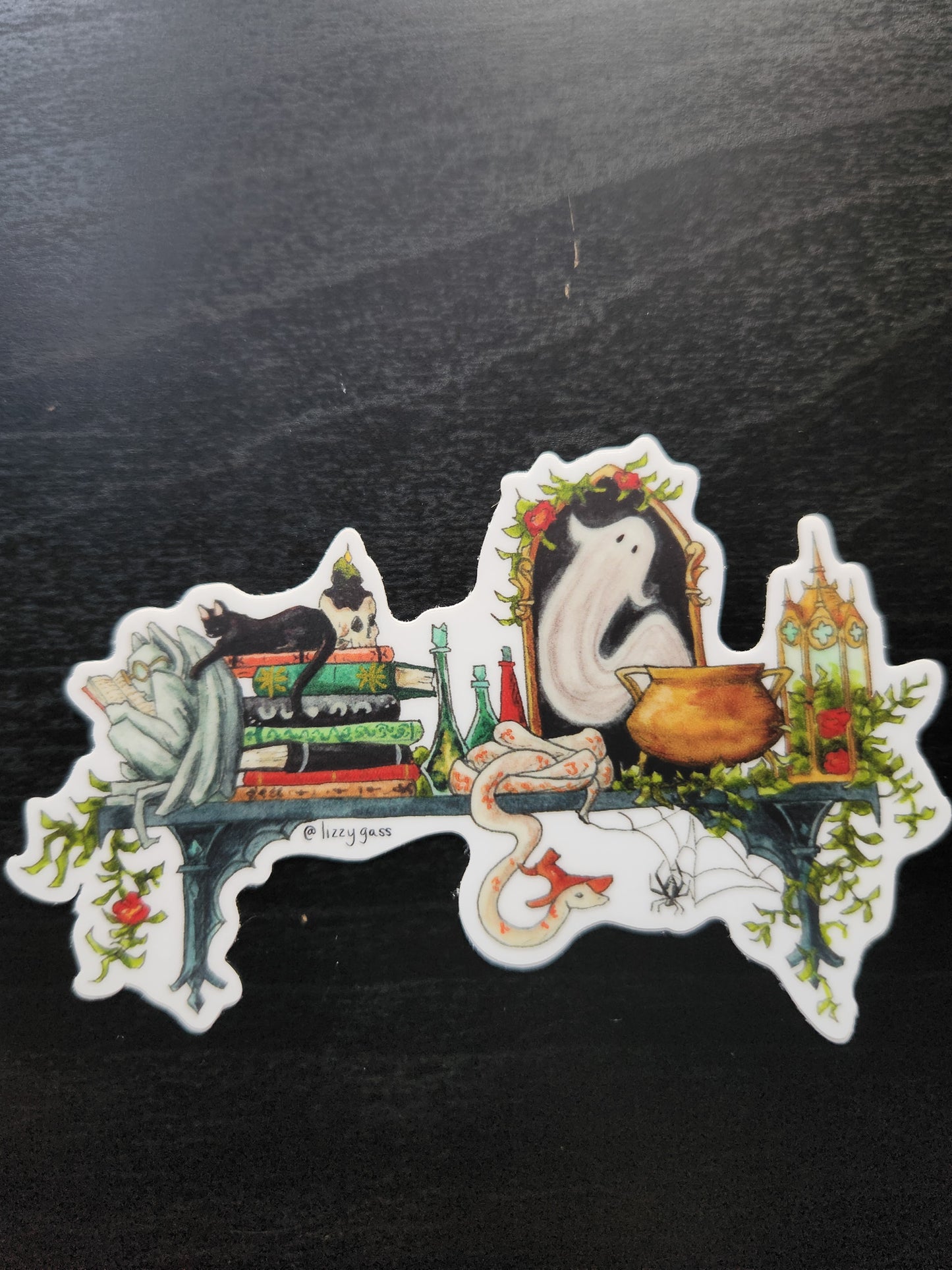 The Gothic Witch's Shelf Sticker